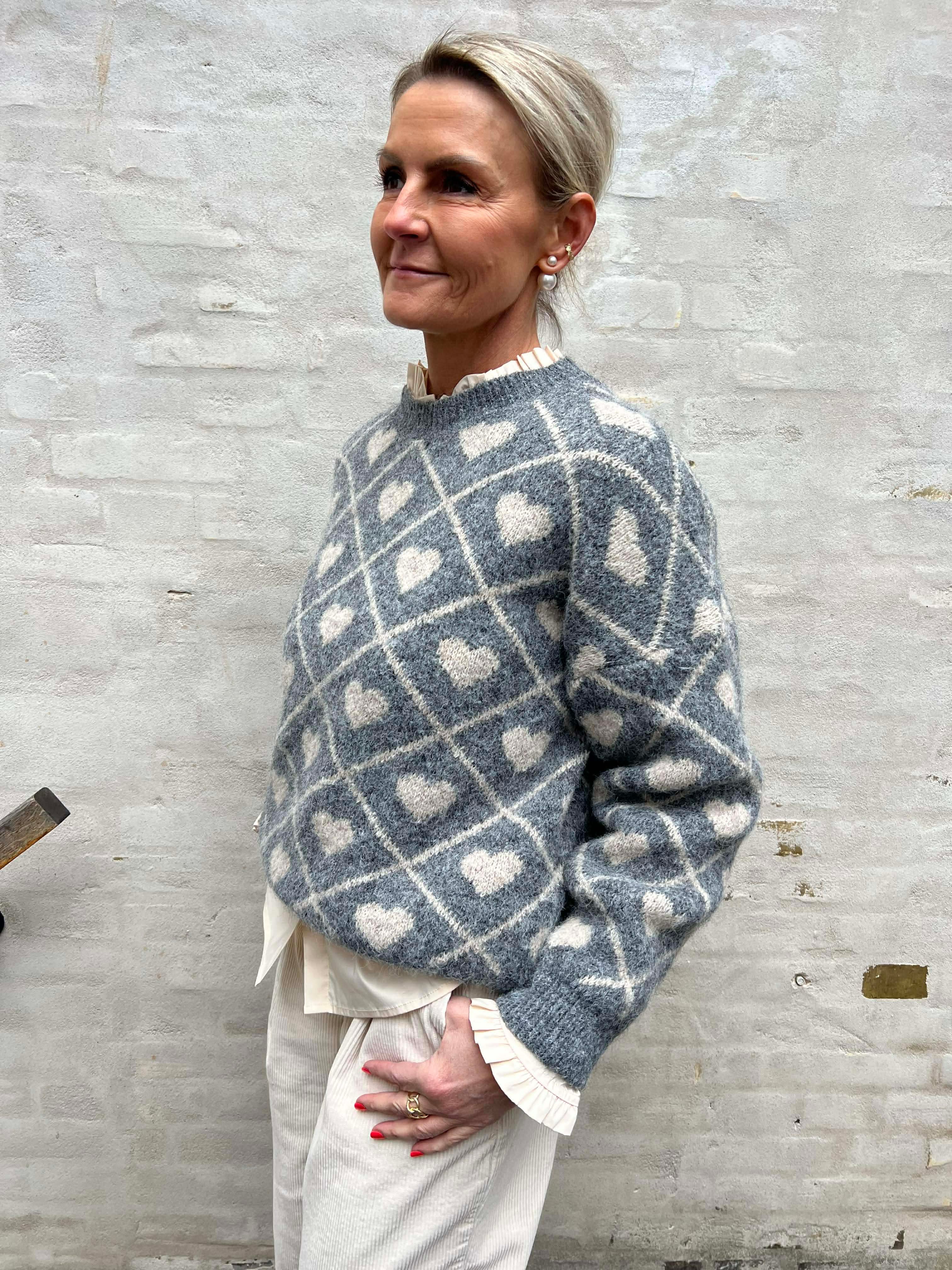 Feray Knit - Grigio/Beige