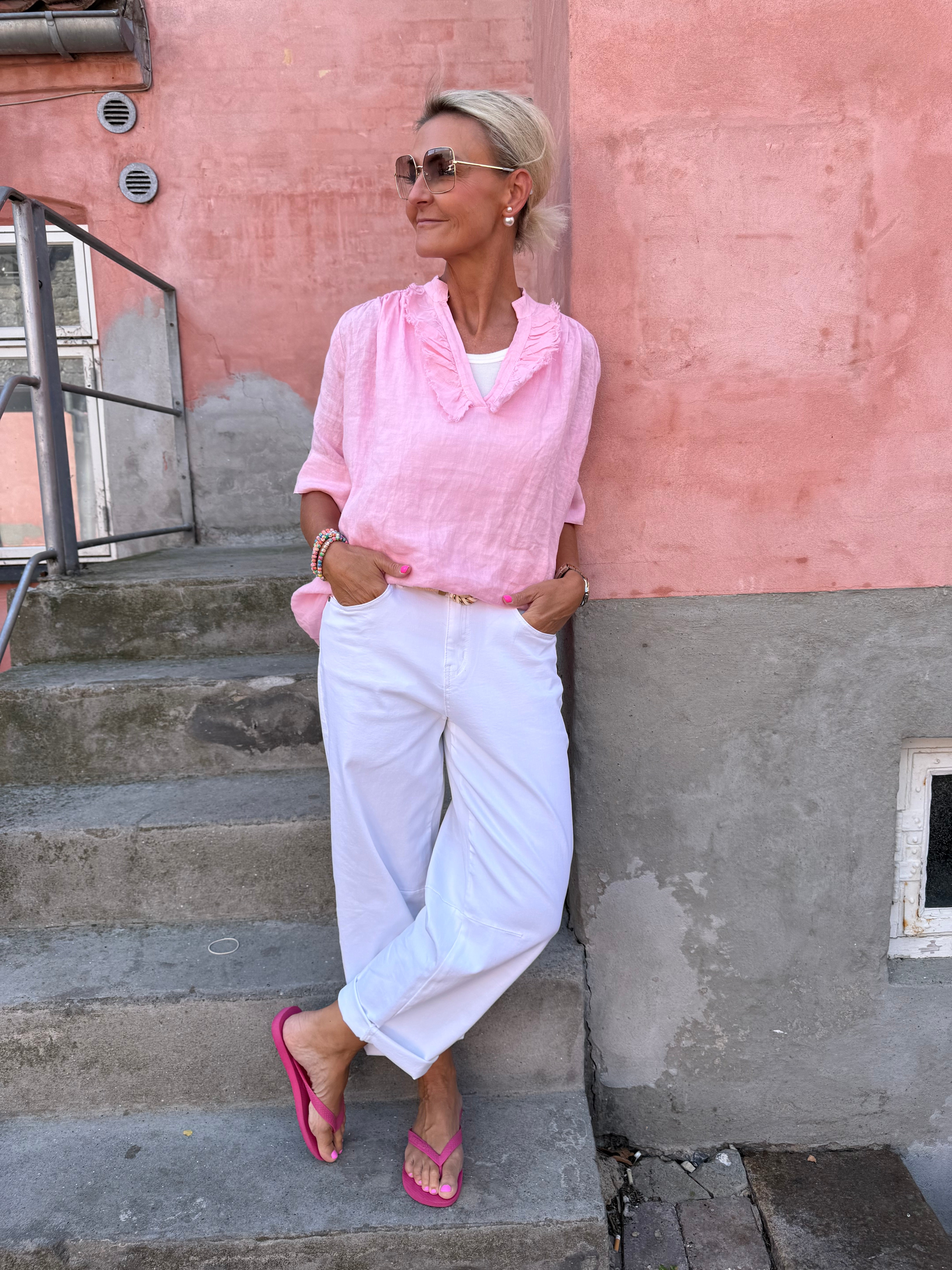 Lino Blouse - Confetto