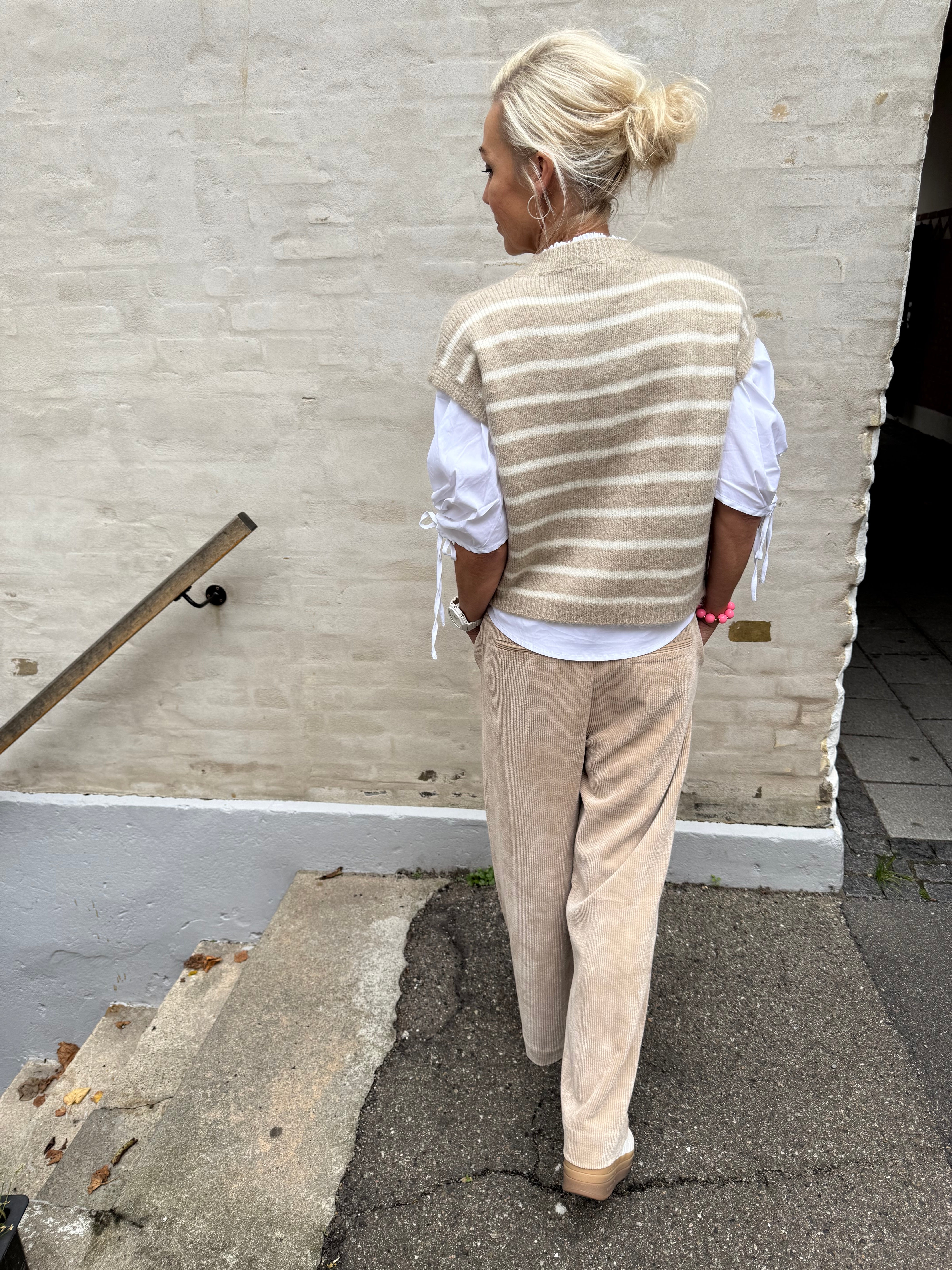 Striped Knit West Beige