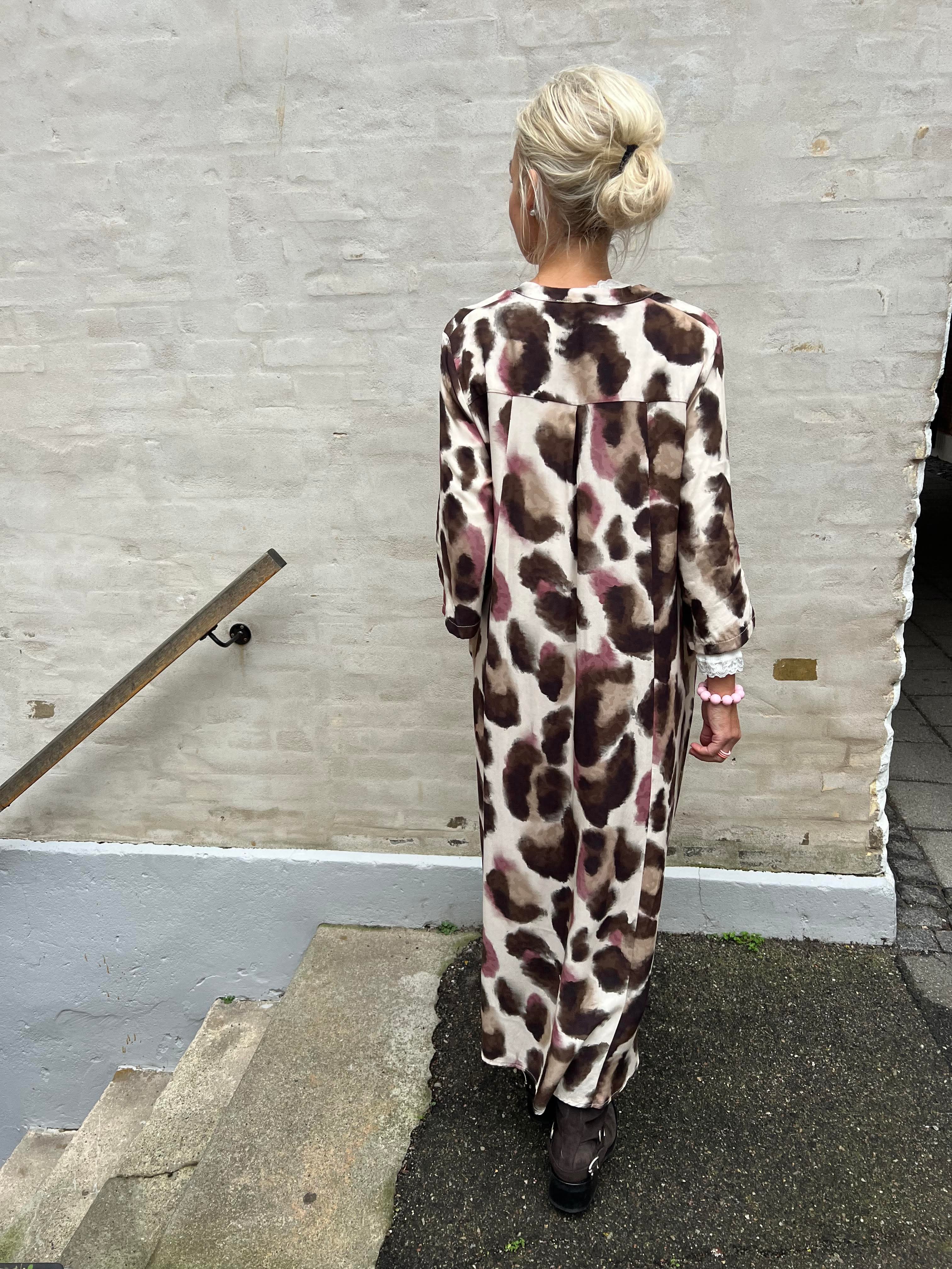 KENNA shirt dress - Brown Rose