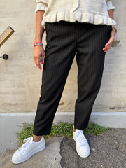 Lisa Slim Pant - Black/Grey