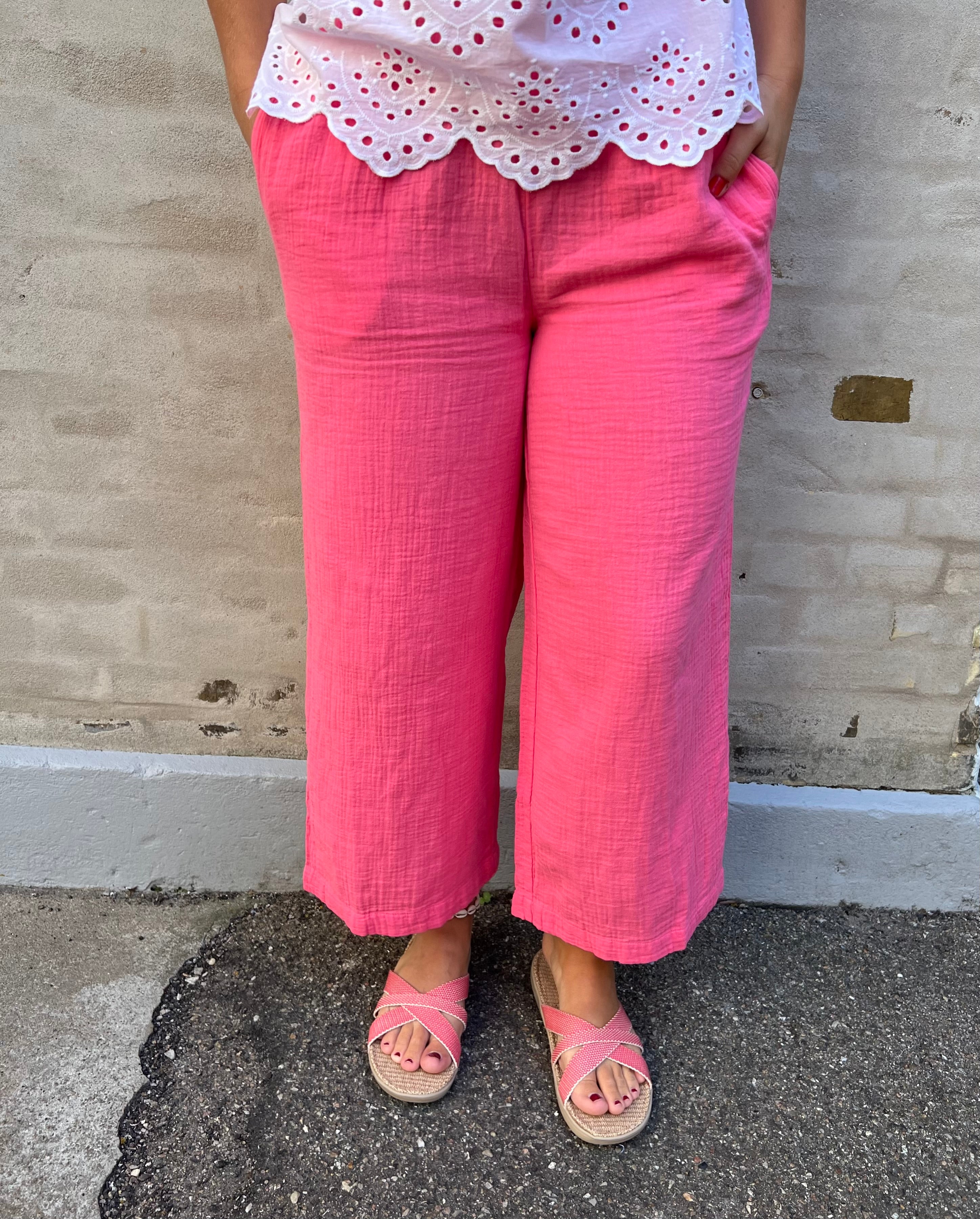 Sastina Culotte Pants Pink Lemonade