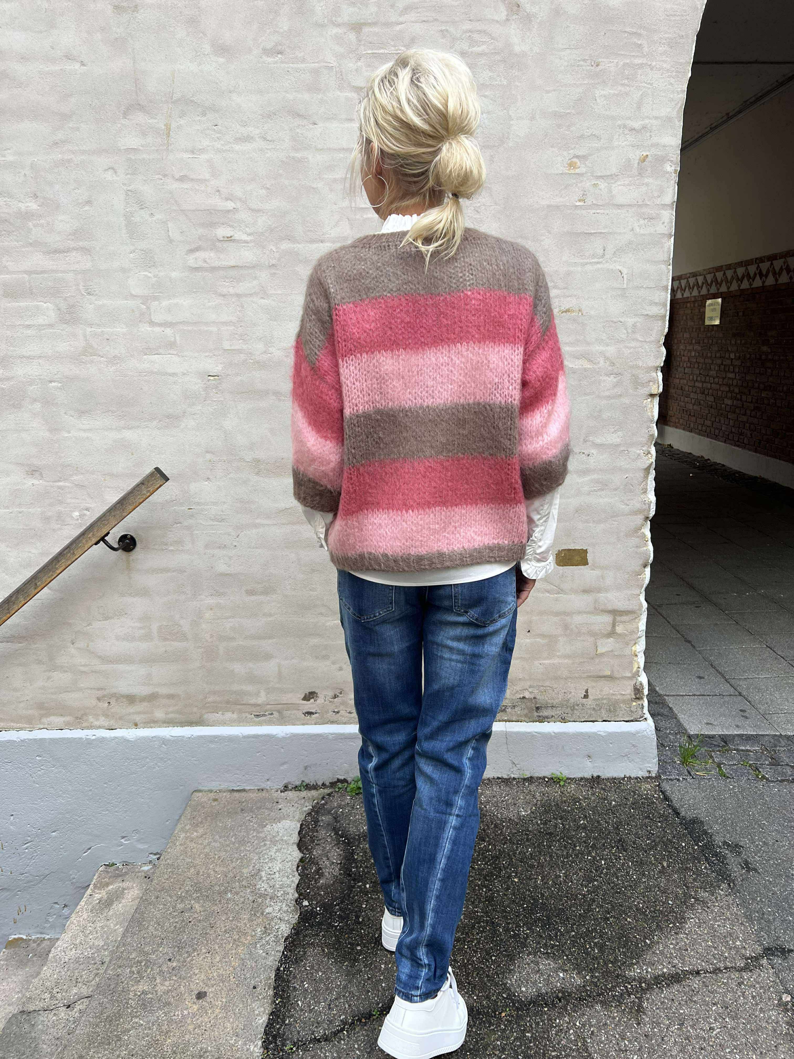 Lucia Knit - Brown/Rose
