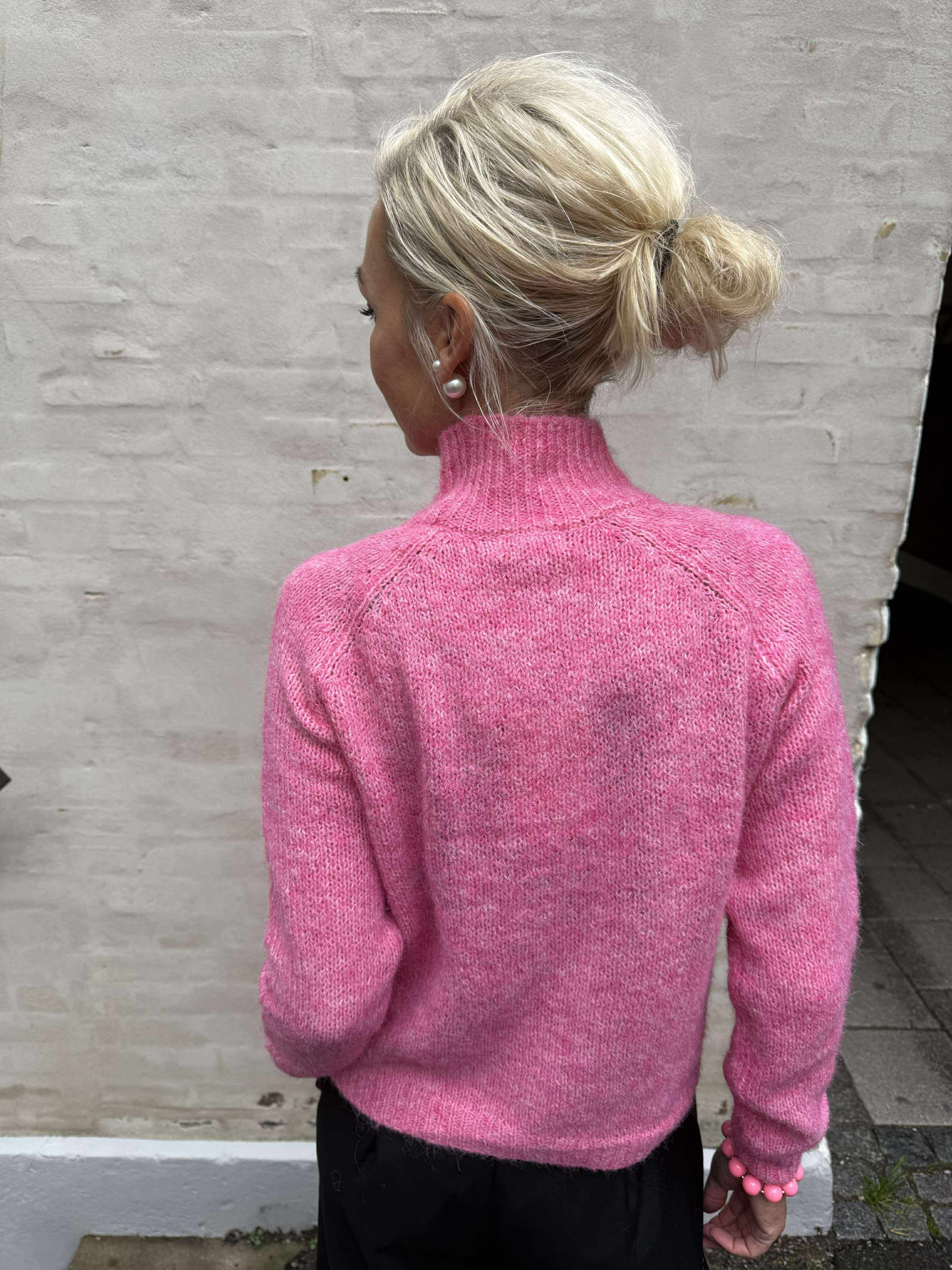 ZOEY LIFE L/S RAGLAN PULLOVER - Pink Cosmos MELANGE