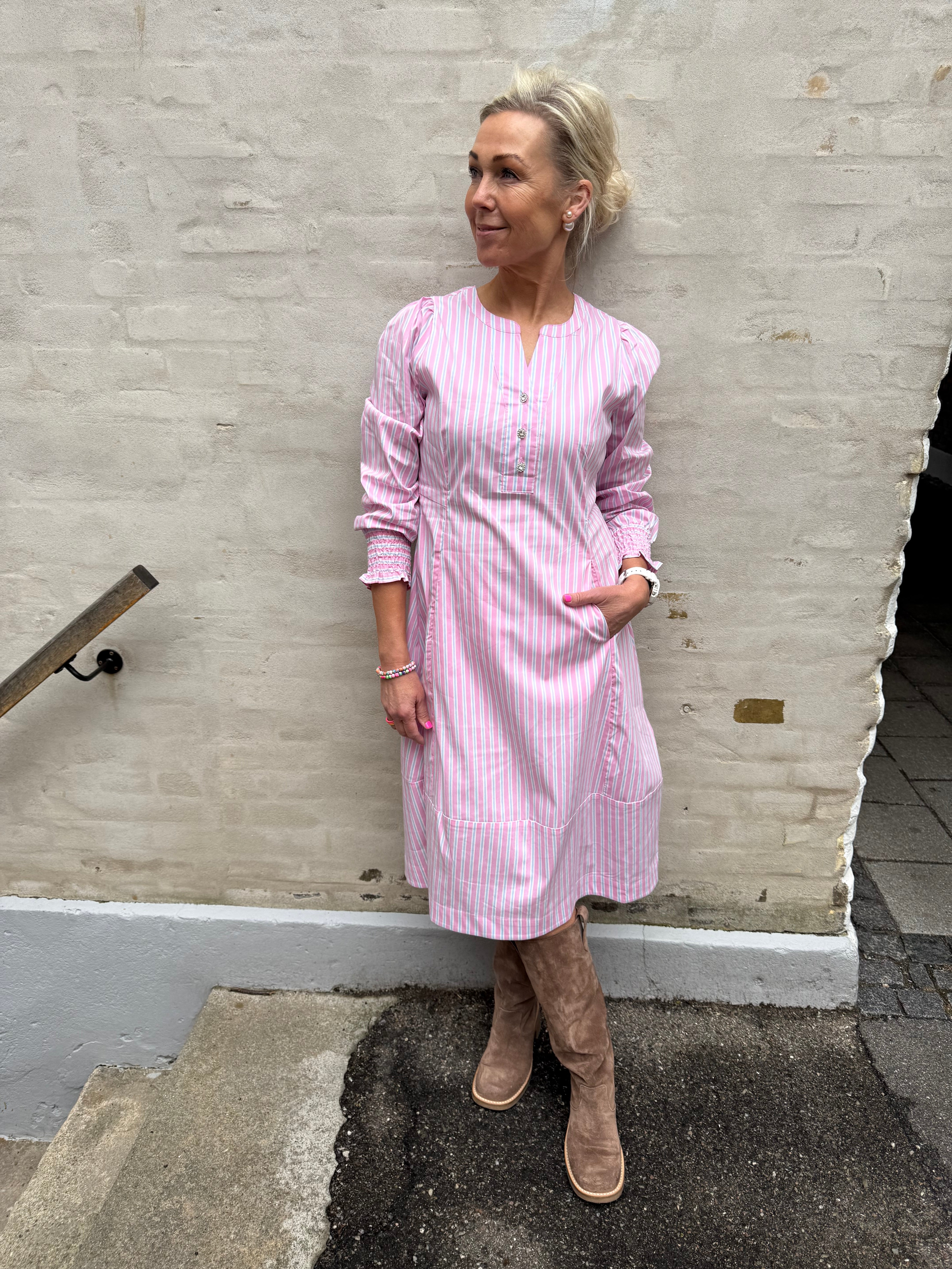 Art Dress - Pink Stripe