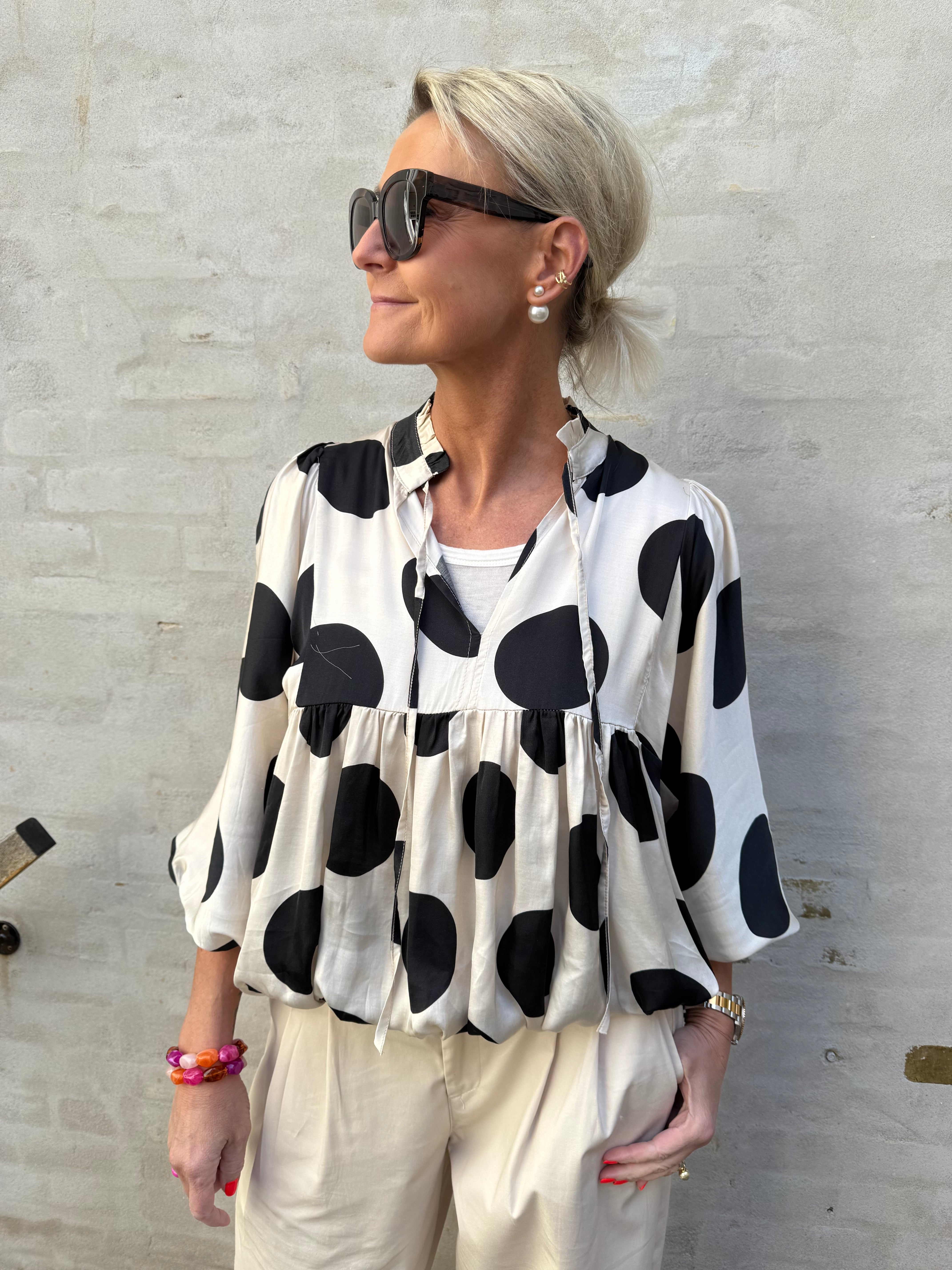 Michella Dot Blouse