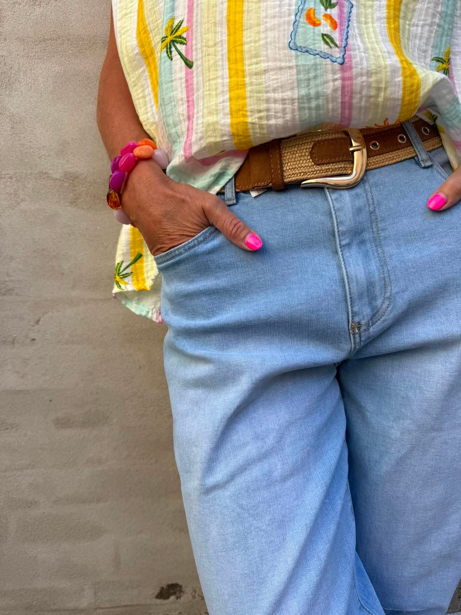 Fanny Jeans - Ljusblå