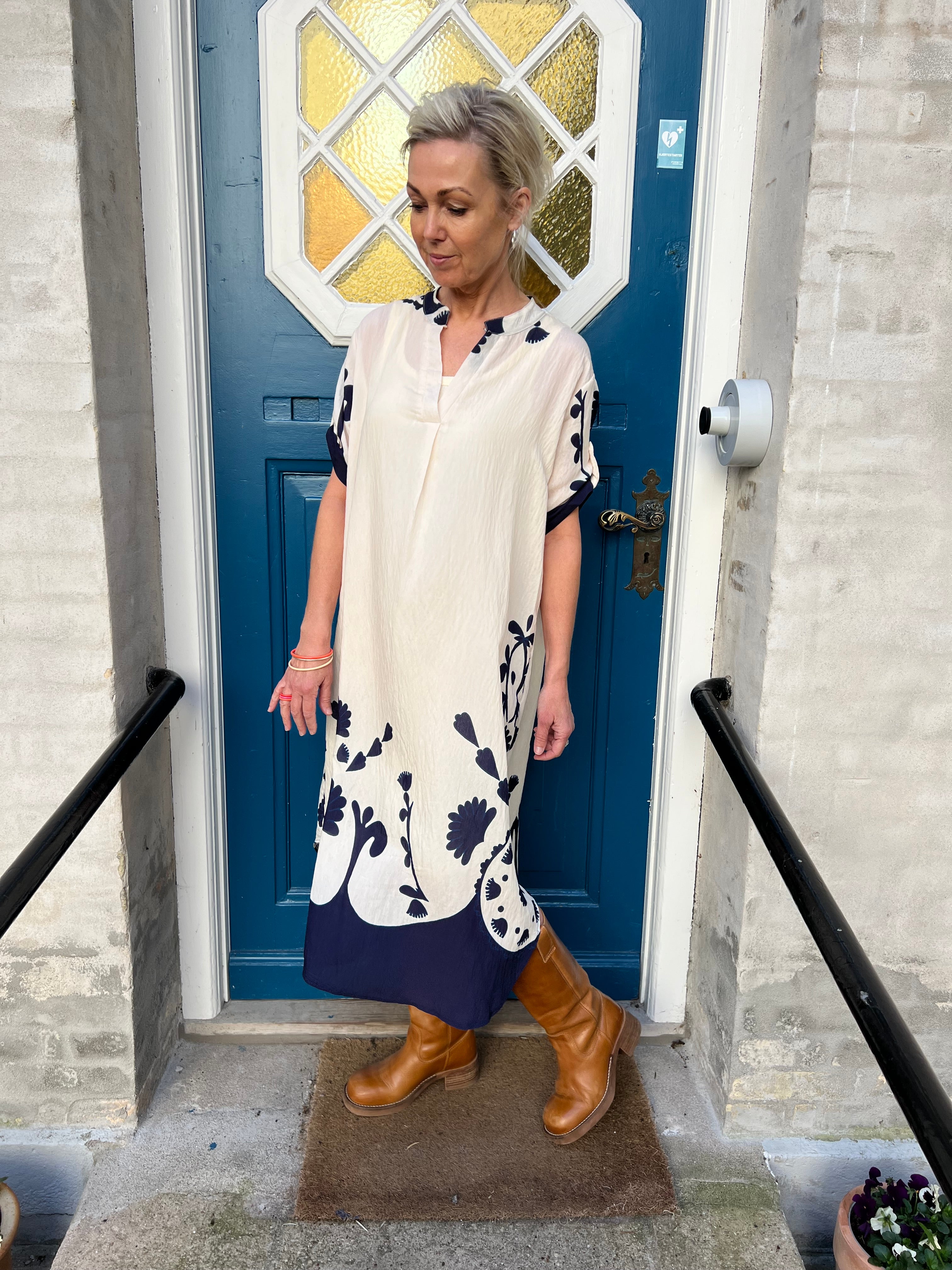 Helma dress blue