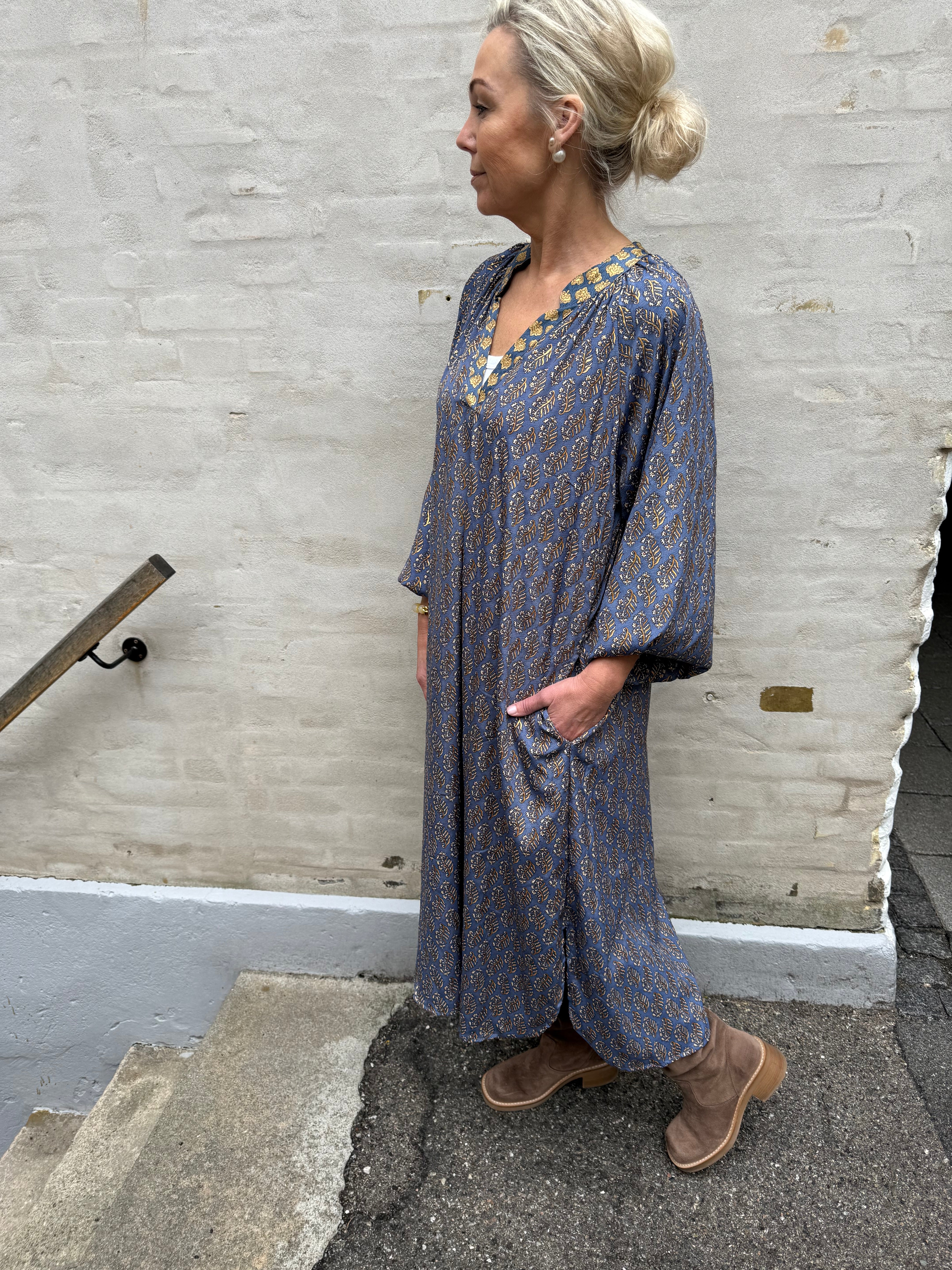 LUNA Nelly dress - Blue Mist Multi