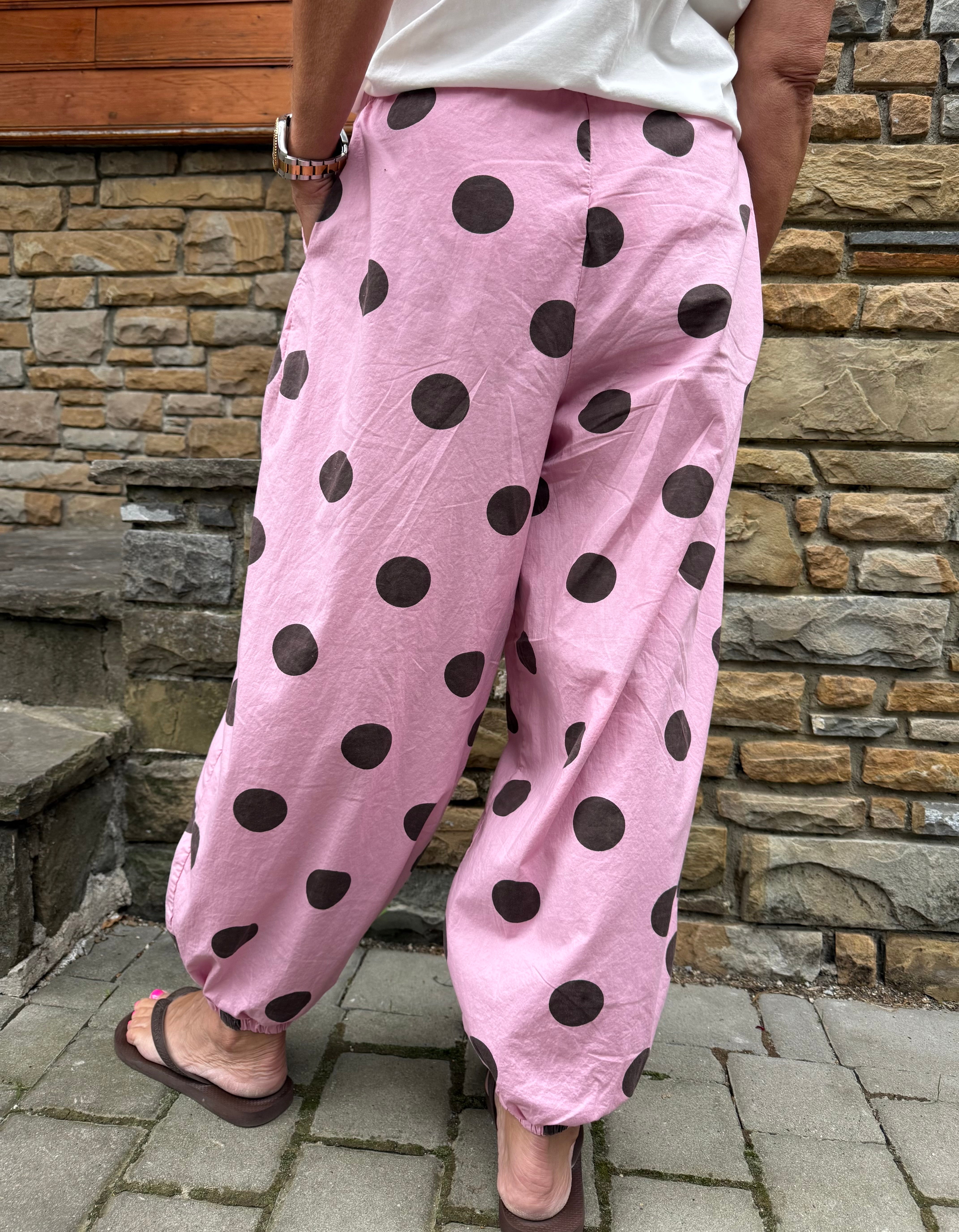 ALLY balloon pant - Rose Dot