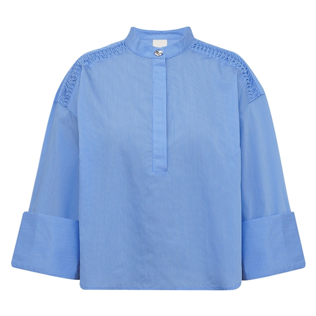 RoselilleGO Blouse - Blue Striped