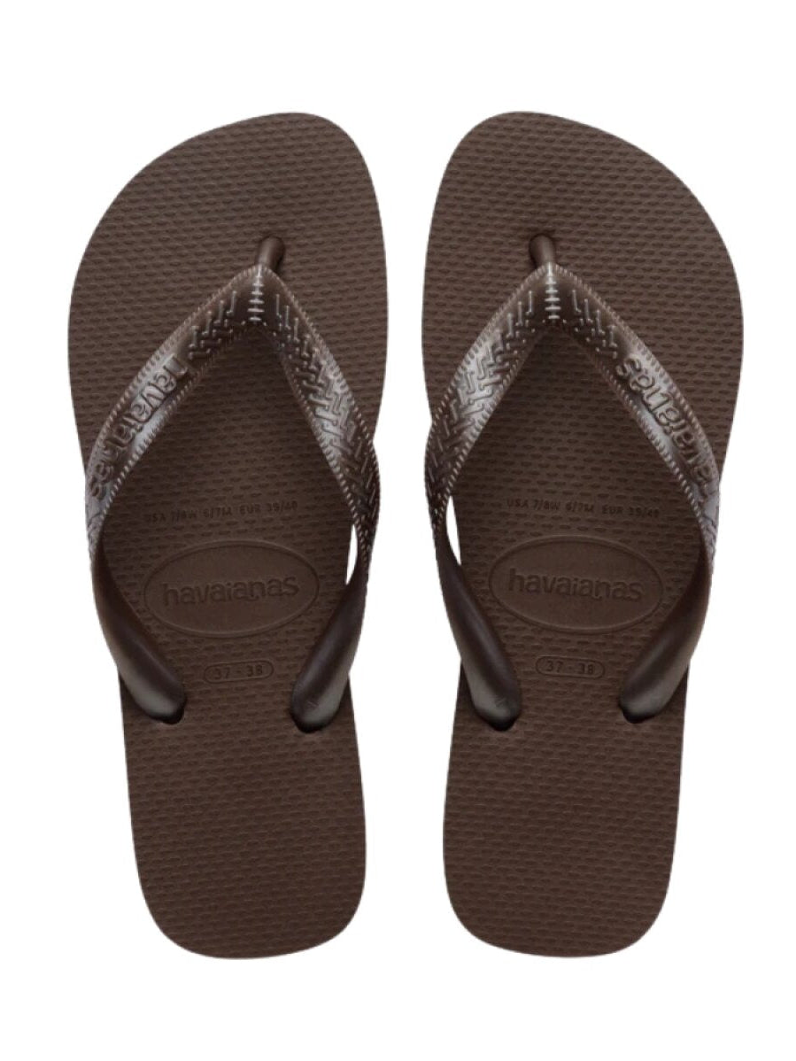 Hav Top Tiras Flip Flops - Dark Brown