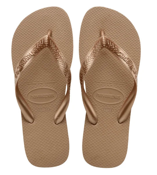 Hav Top Tiras Flip Flops - Rose Gold
