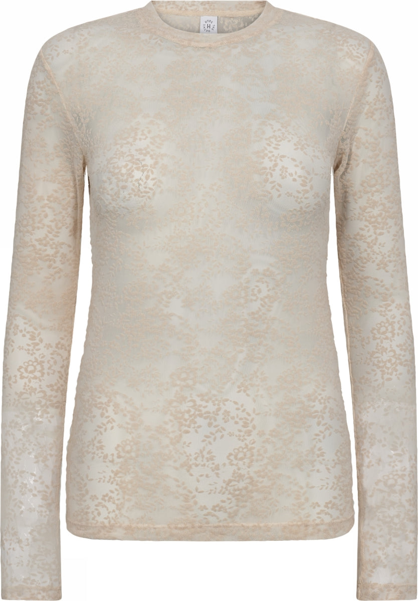 Lace Blouse - Powder