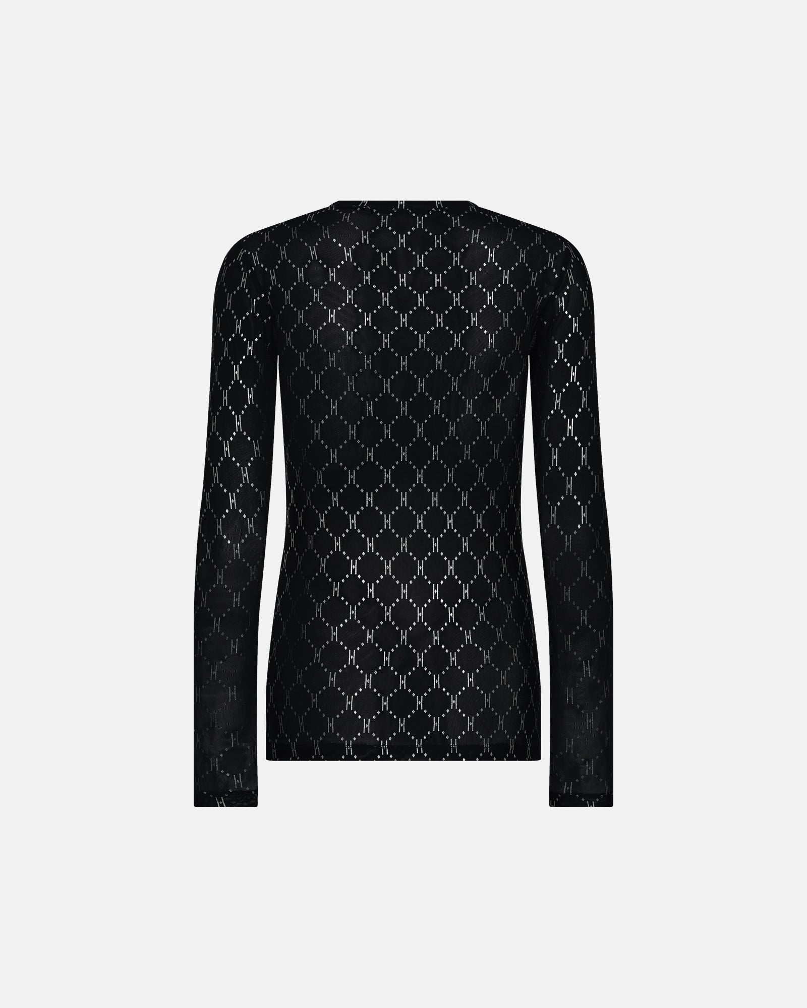 Mesh Blouse  - Grey