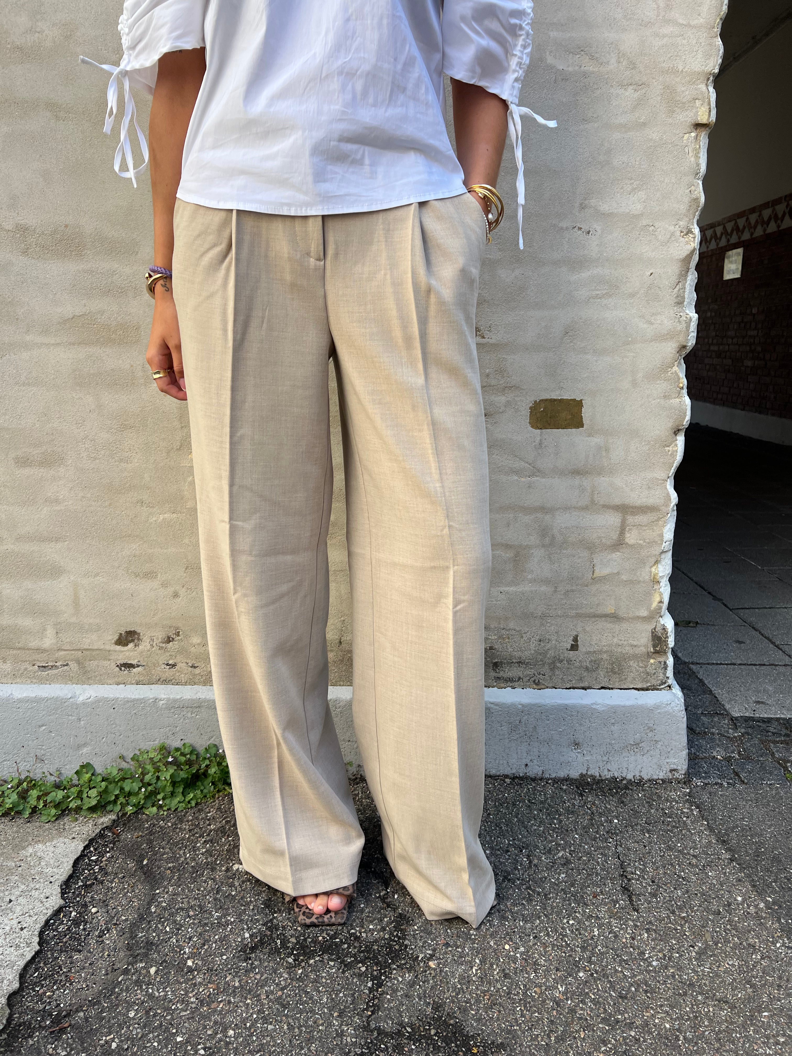 Ivy wide pant tannin melange
