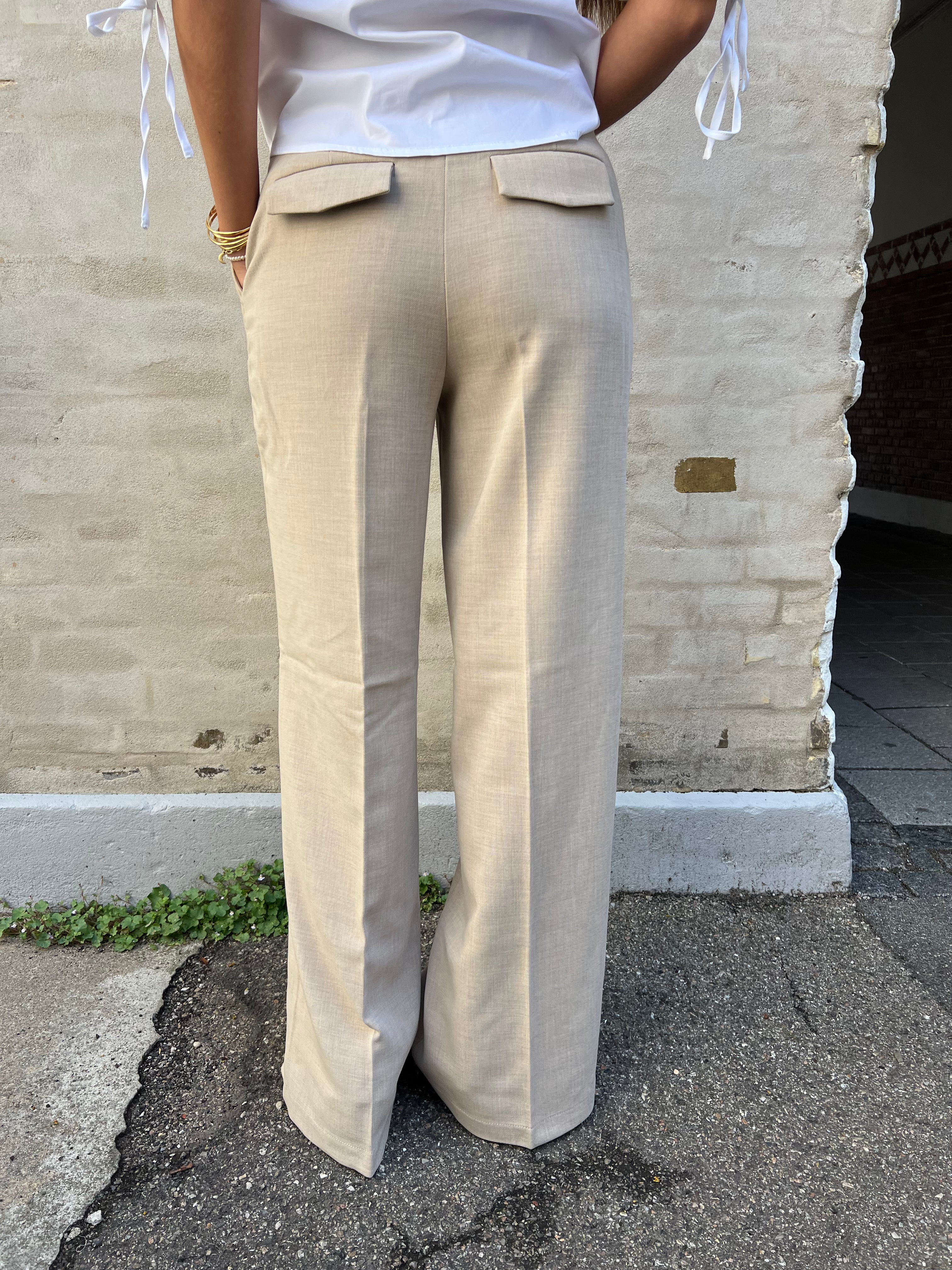 Ivy wide pant tannin melange