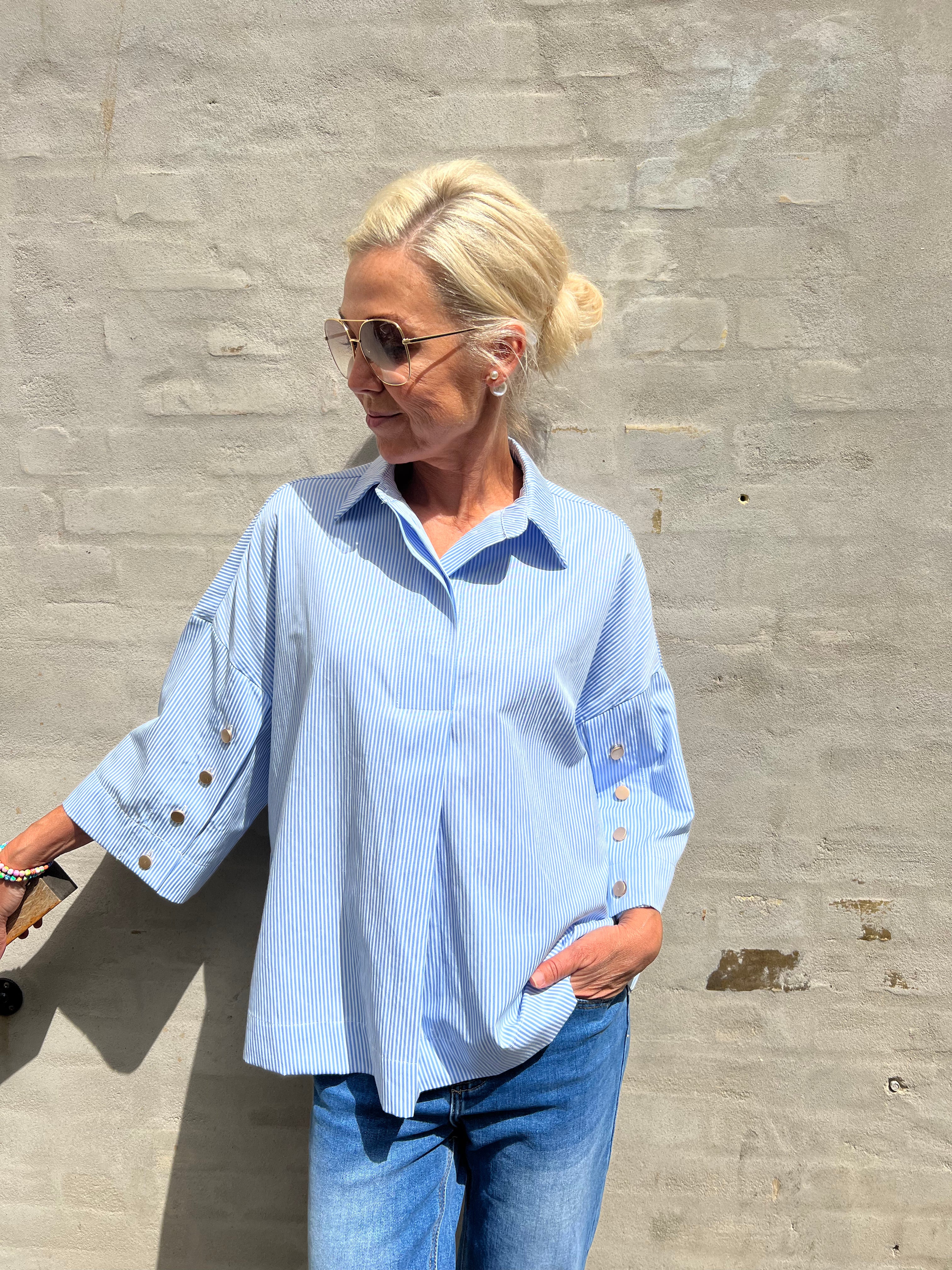 Klara shirt - New blue stripe