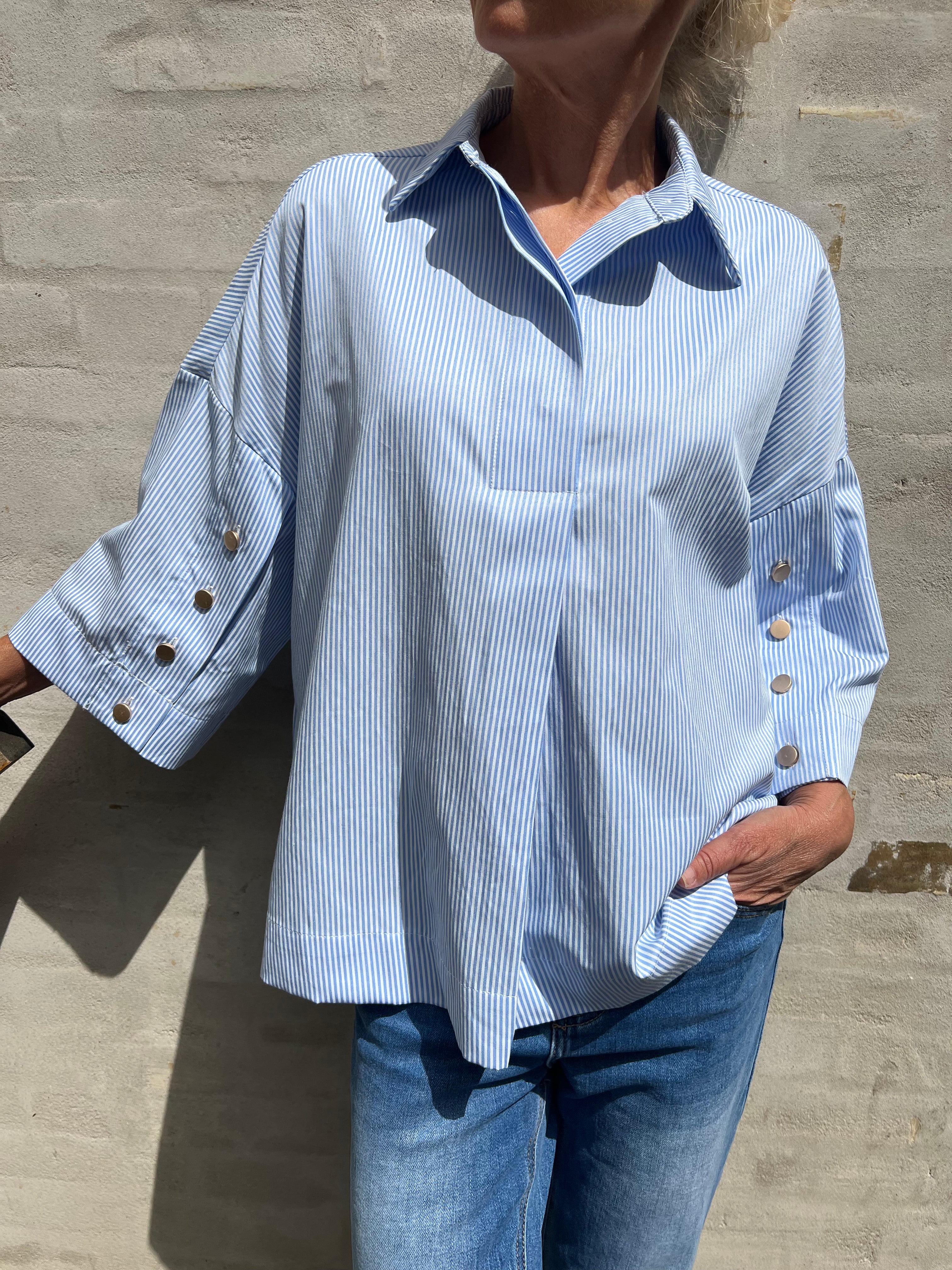 Klara shirt - New blue stripe