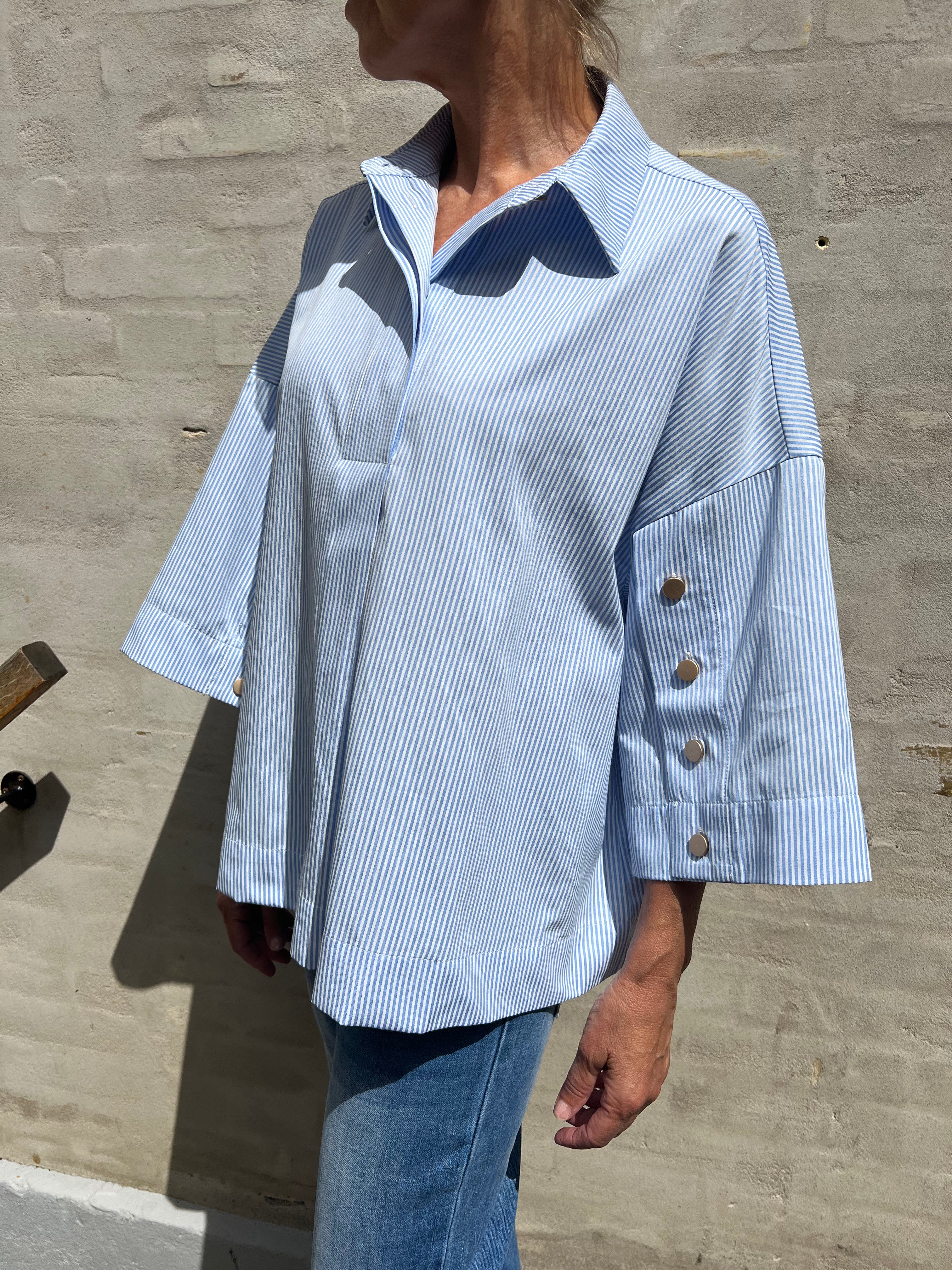 Klara shirt - New blue stripe