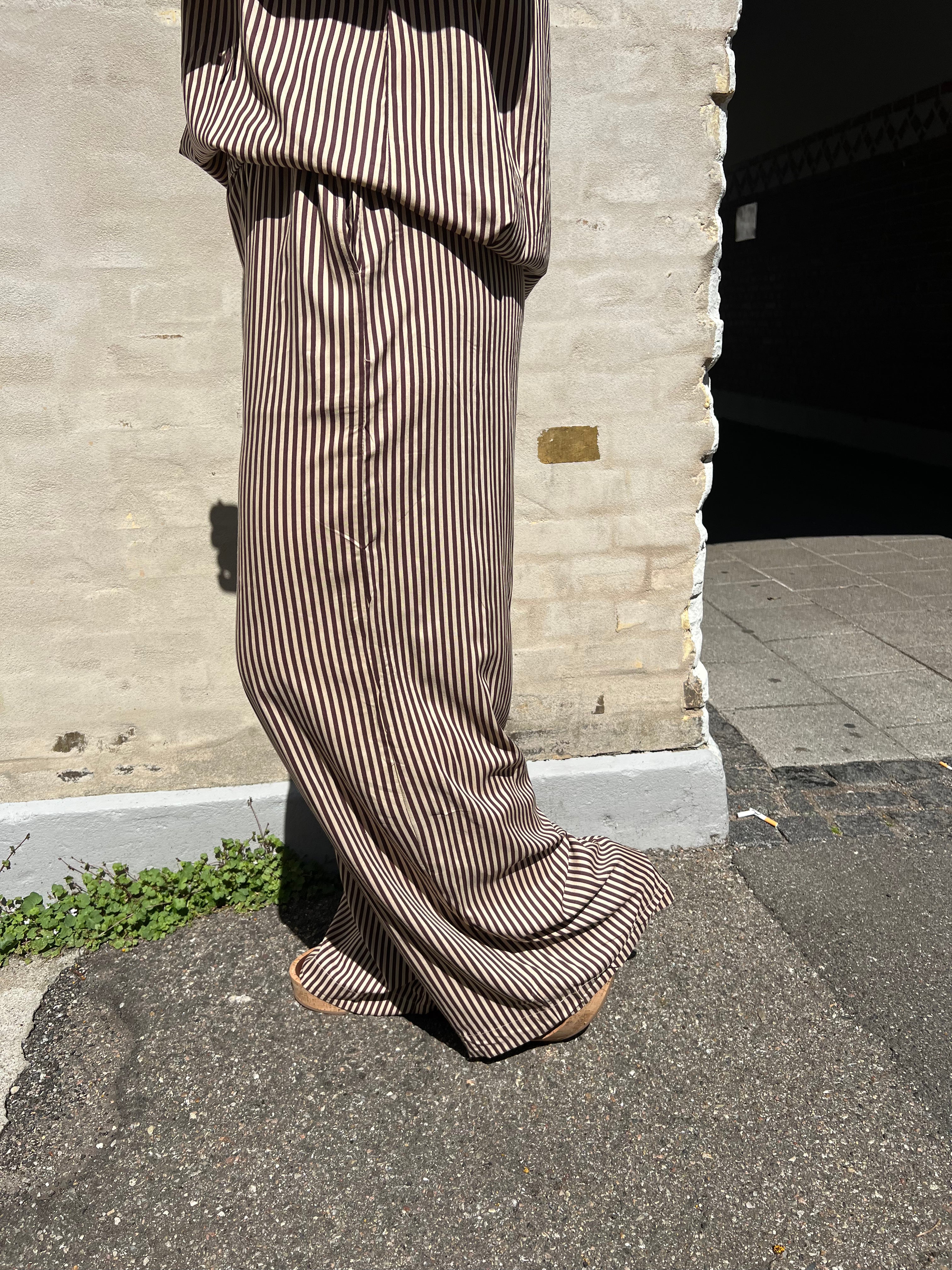 Noah stripe pants brown