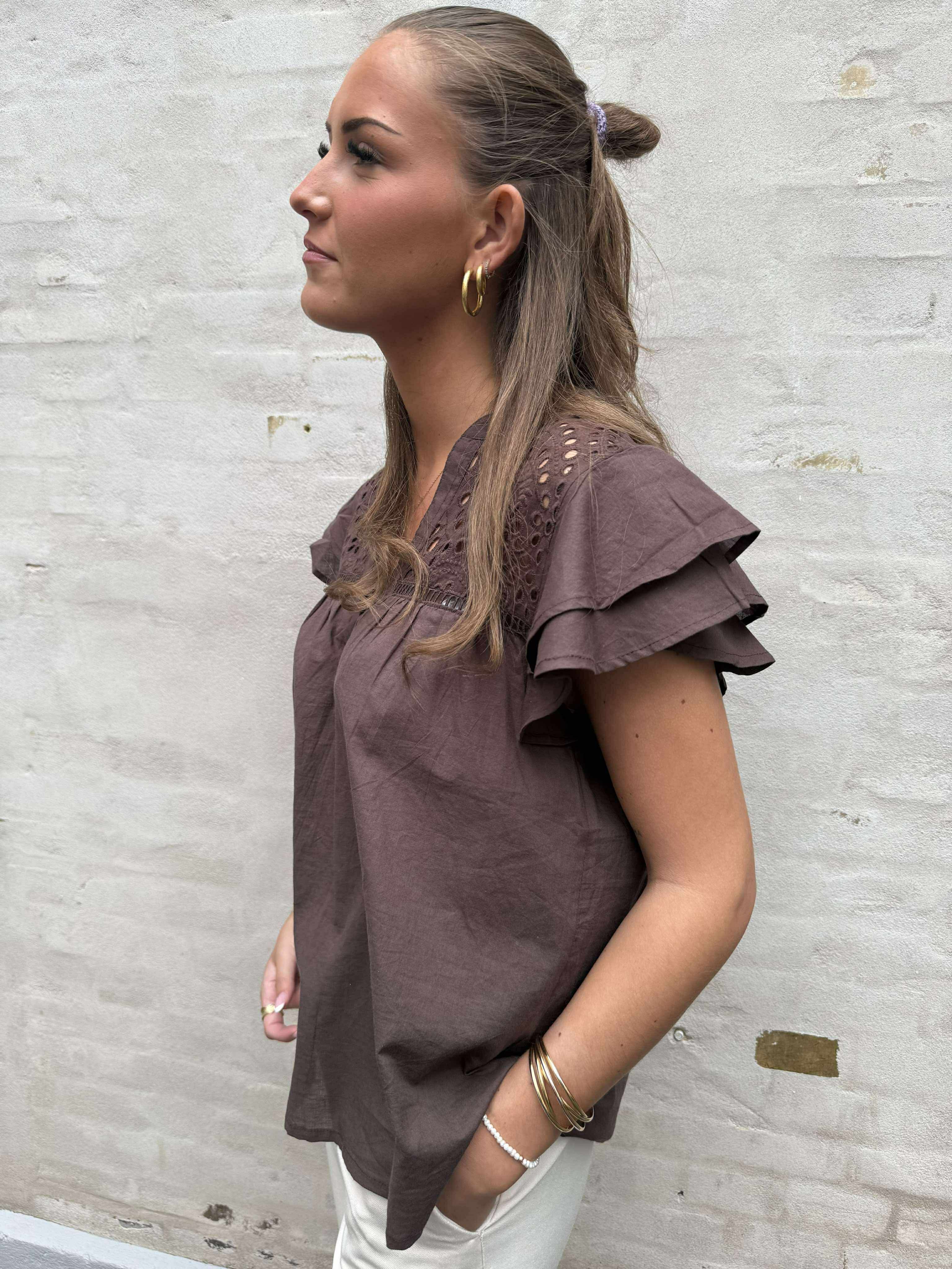Christel Solid Top - Brown
