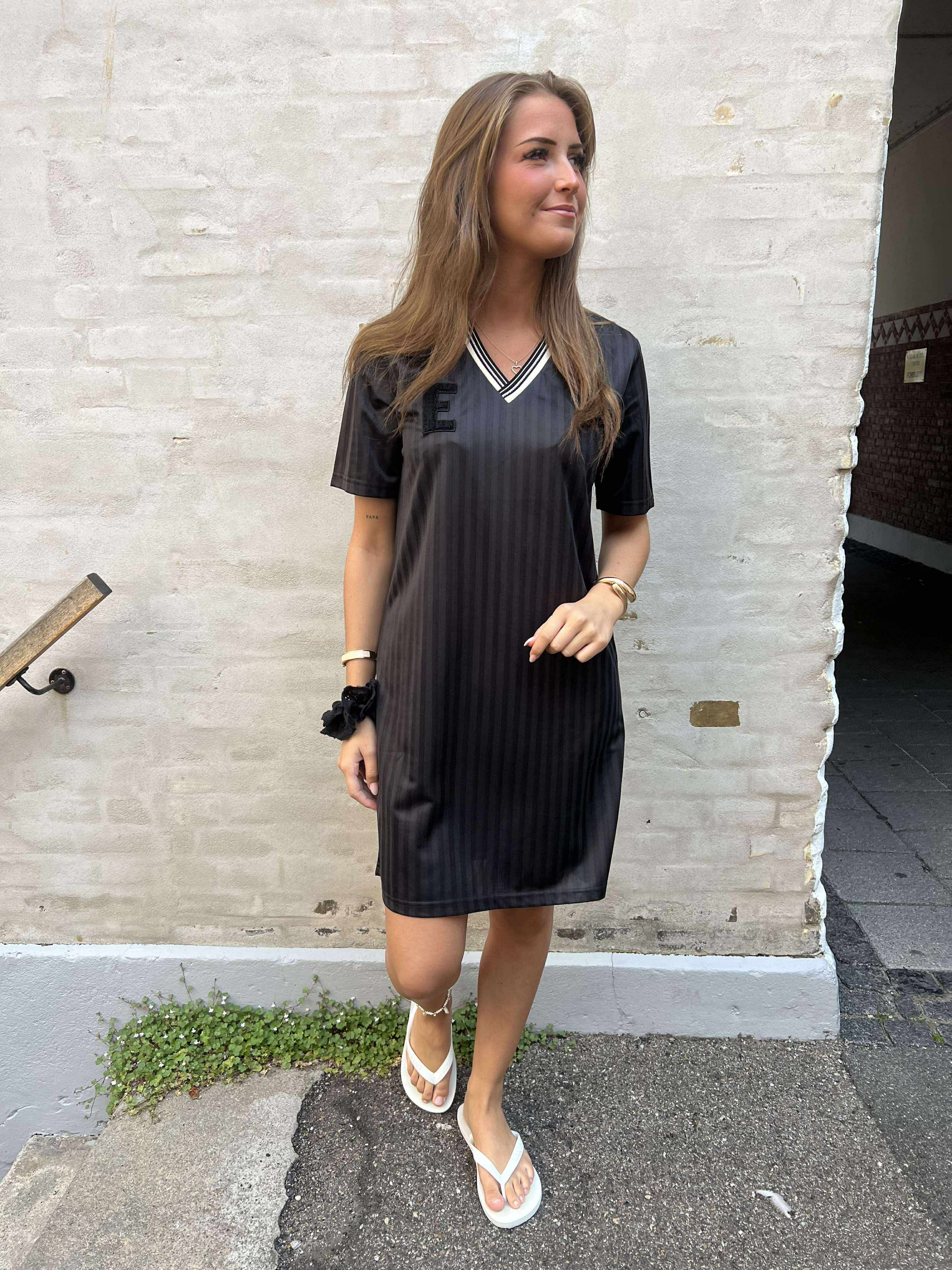 FELIA-SS.DRESS - Black Simili