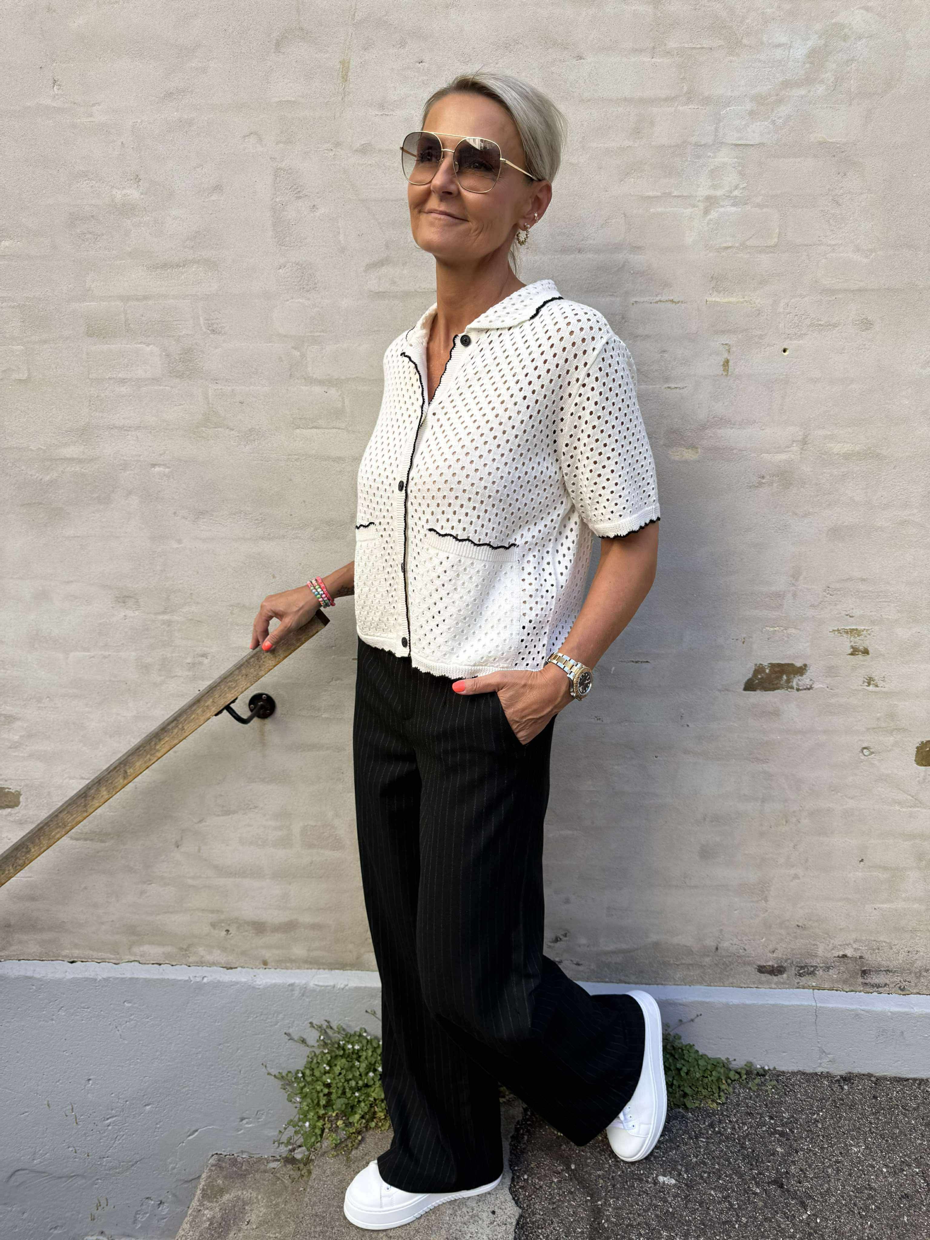 Lisa WIDE pant - Black/Grey