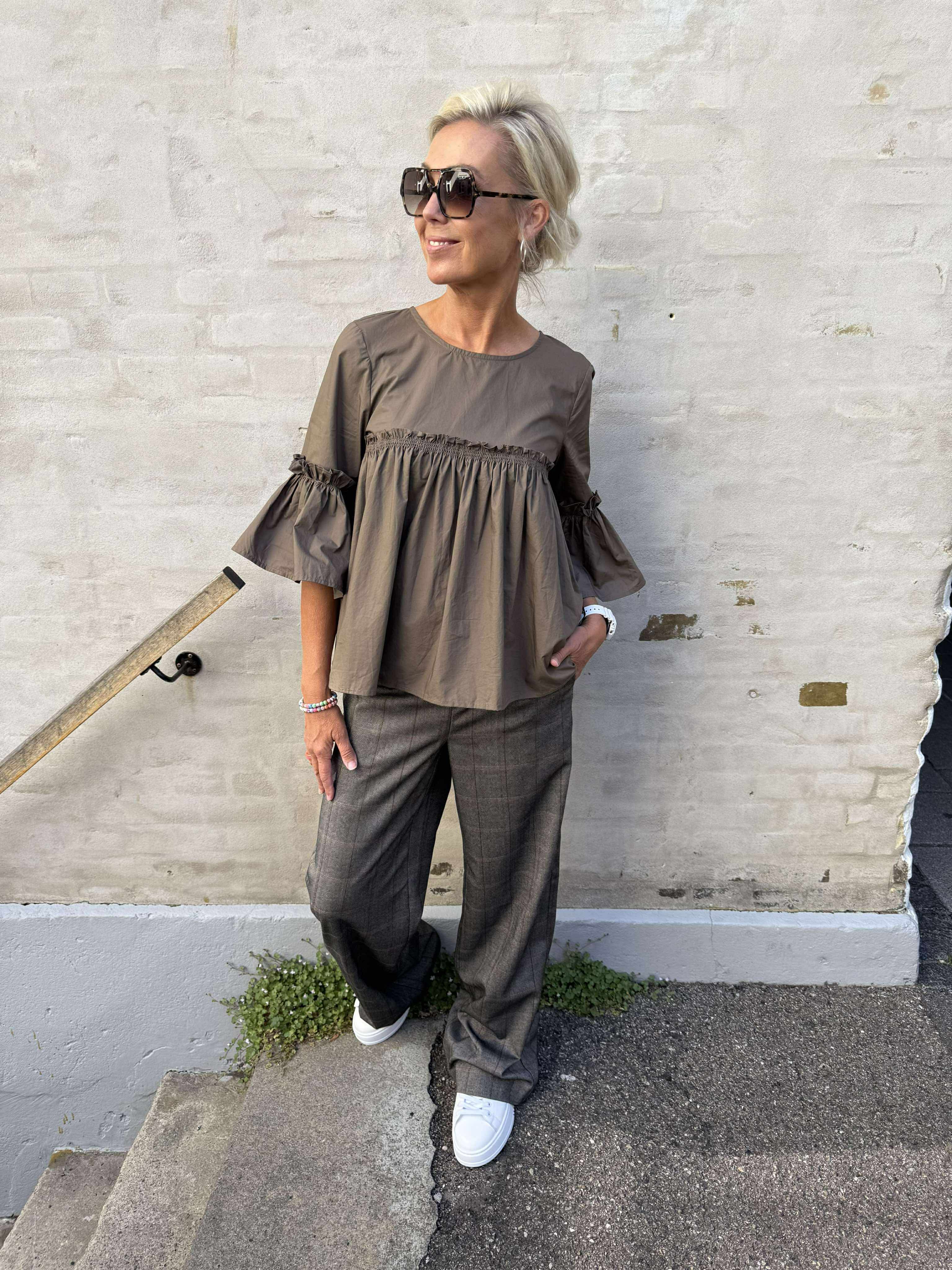 Lisa WIDE pant - Black/Humus