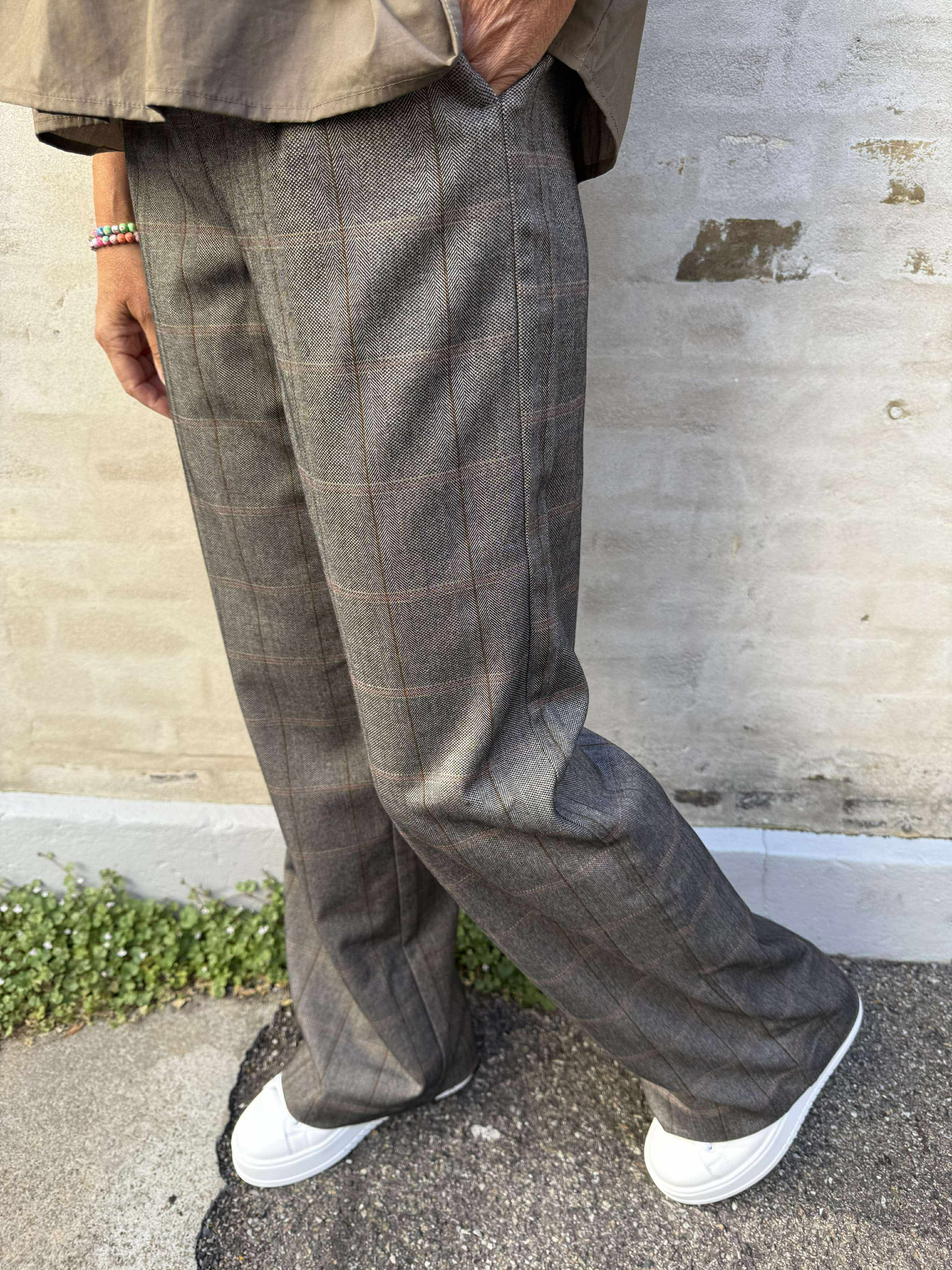 Lisa WIDE pant - Black/Humus