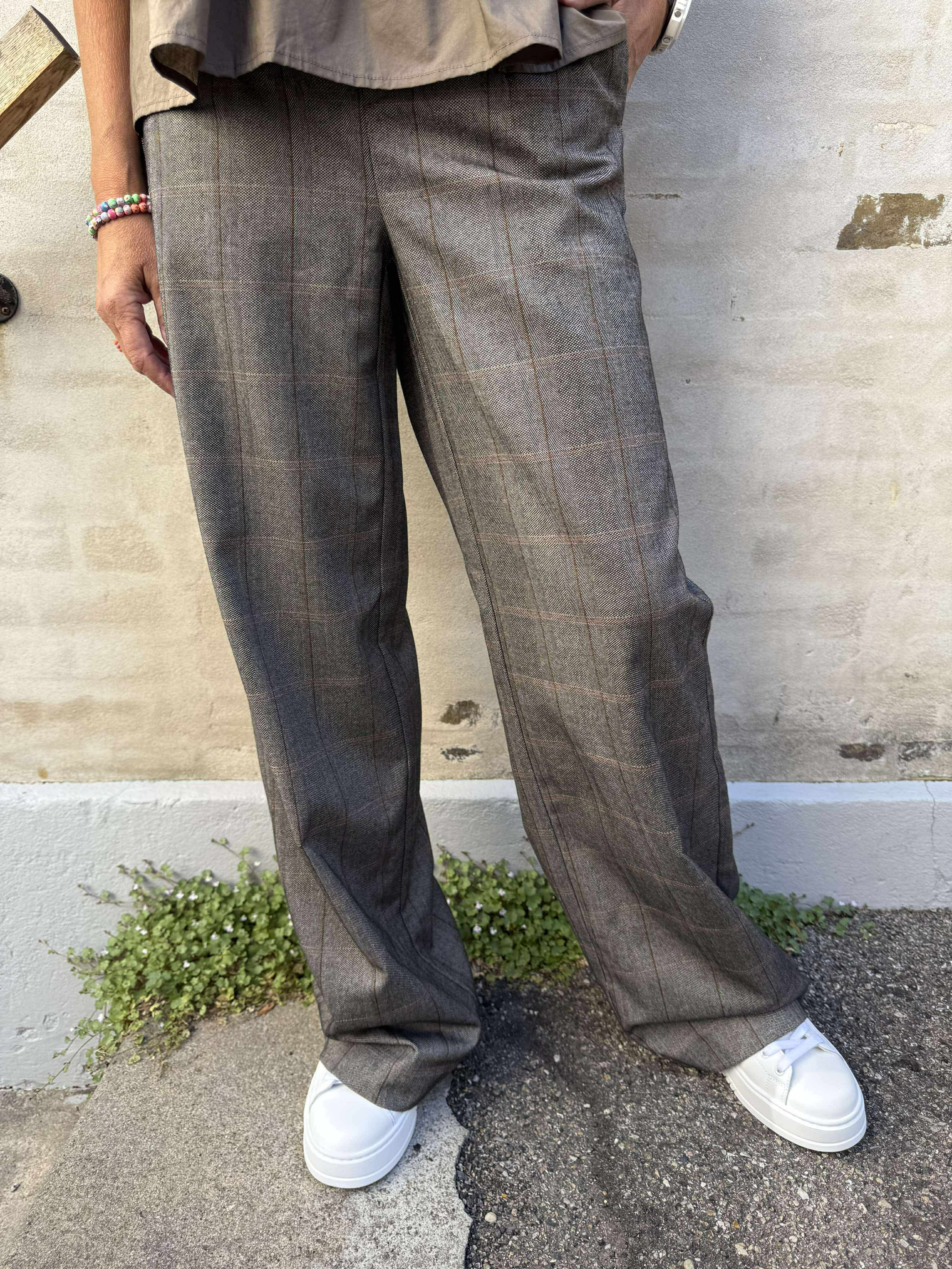 Lisa WIDE pant - Black/Humus