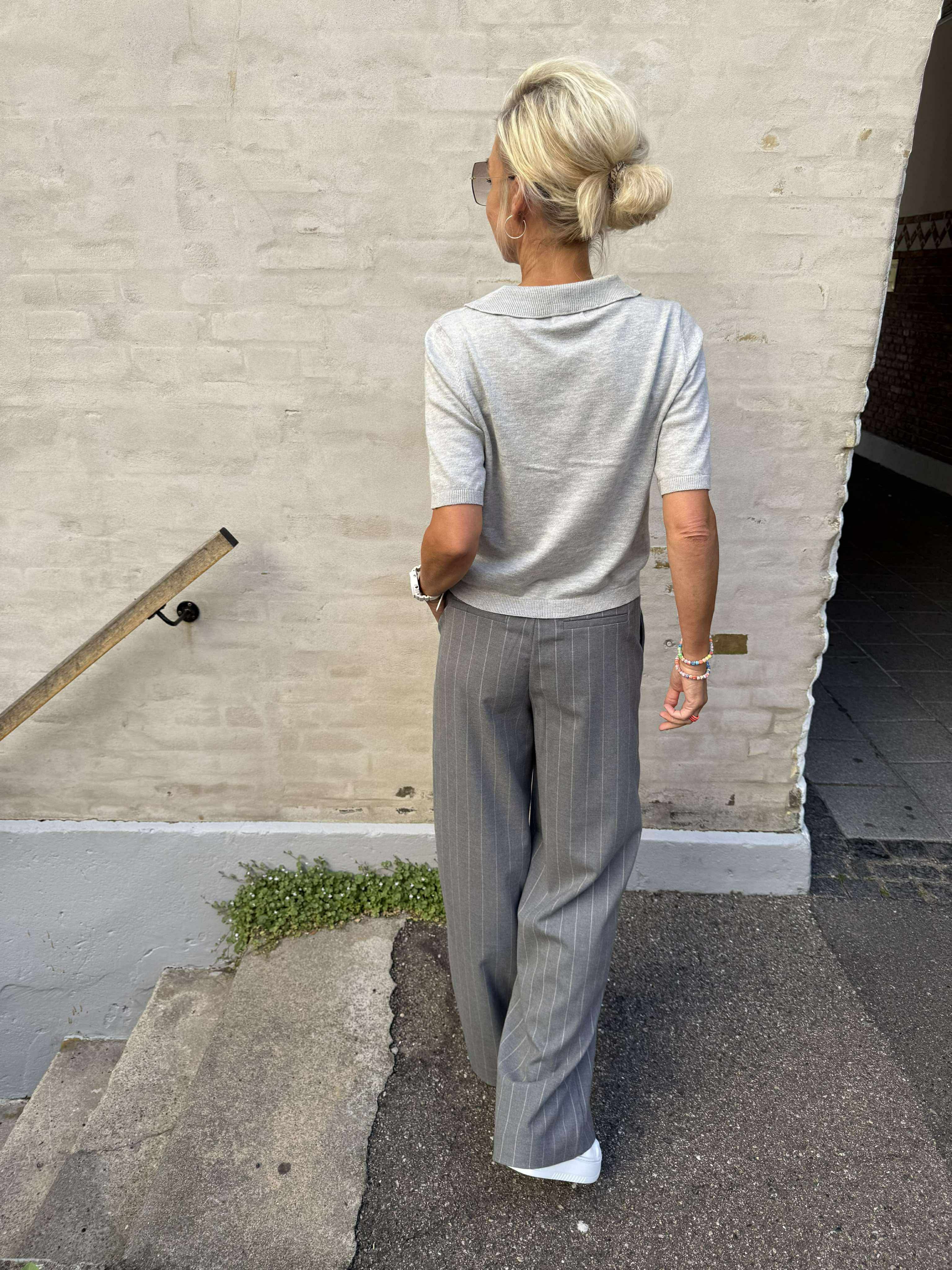Lisa WIDE pant - Medium Grey/Humus