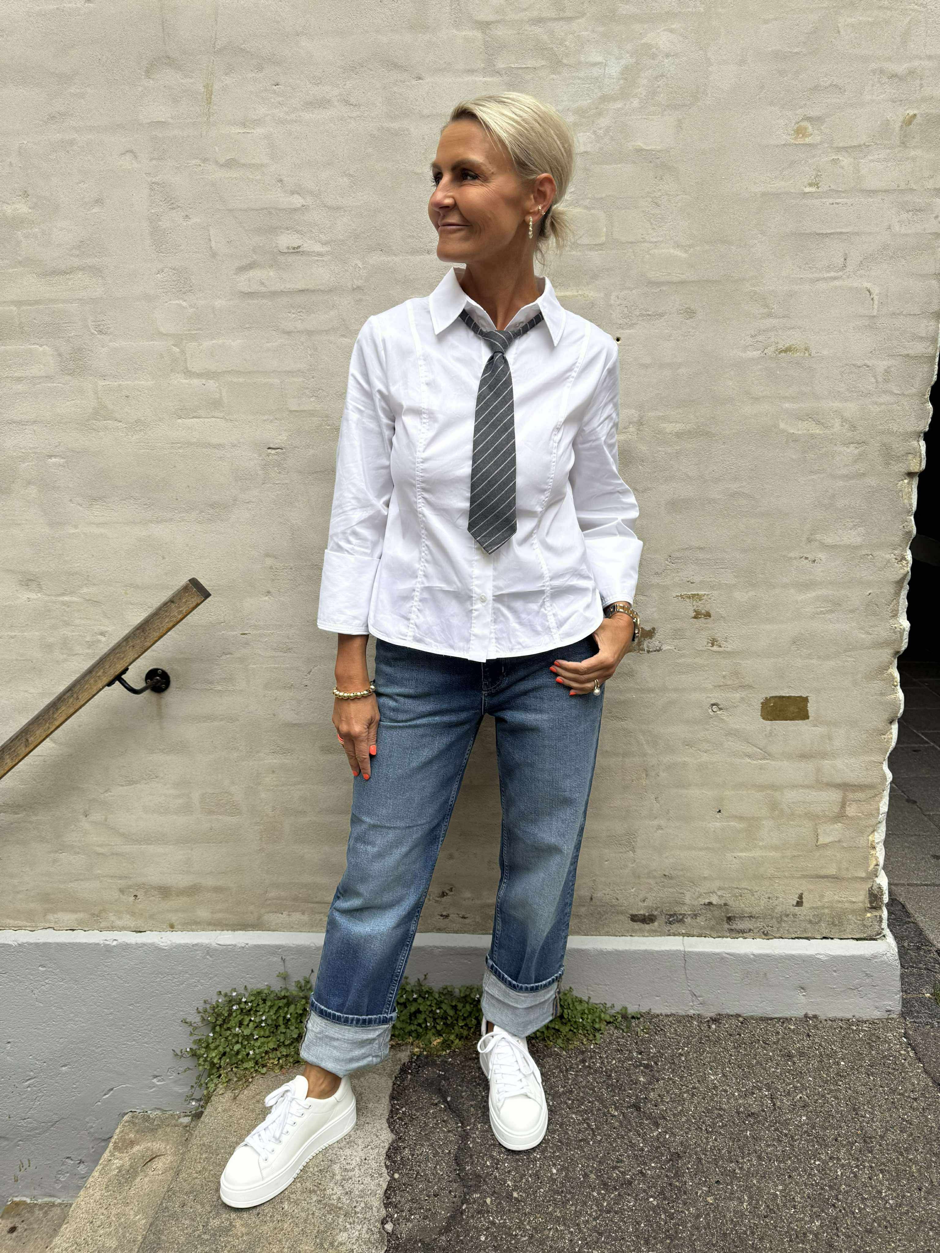 Sannacc Bell Sleeve Shirt White
