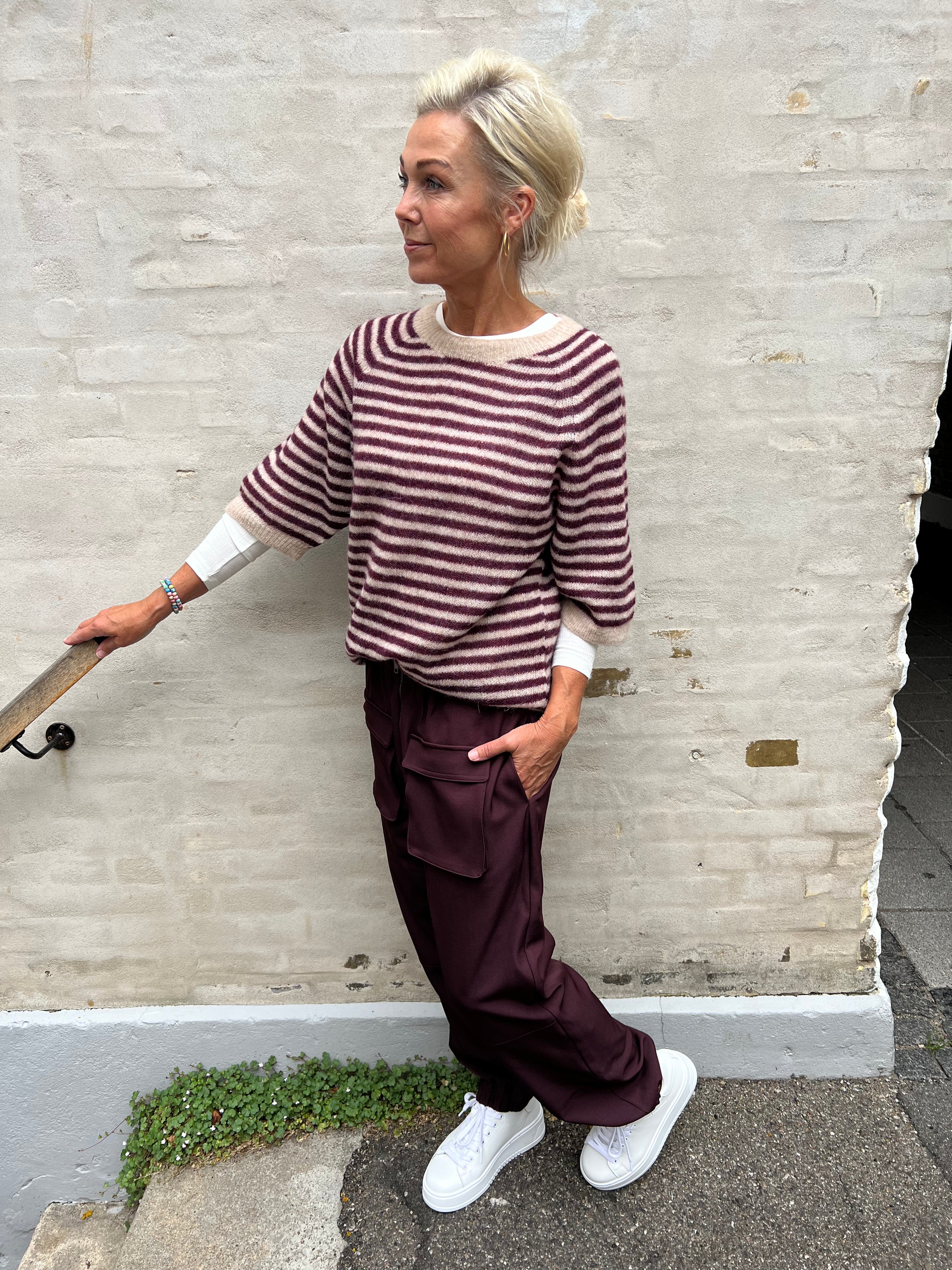 DELL striped jumper - Plum