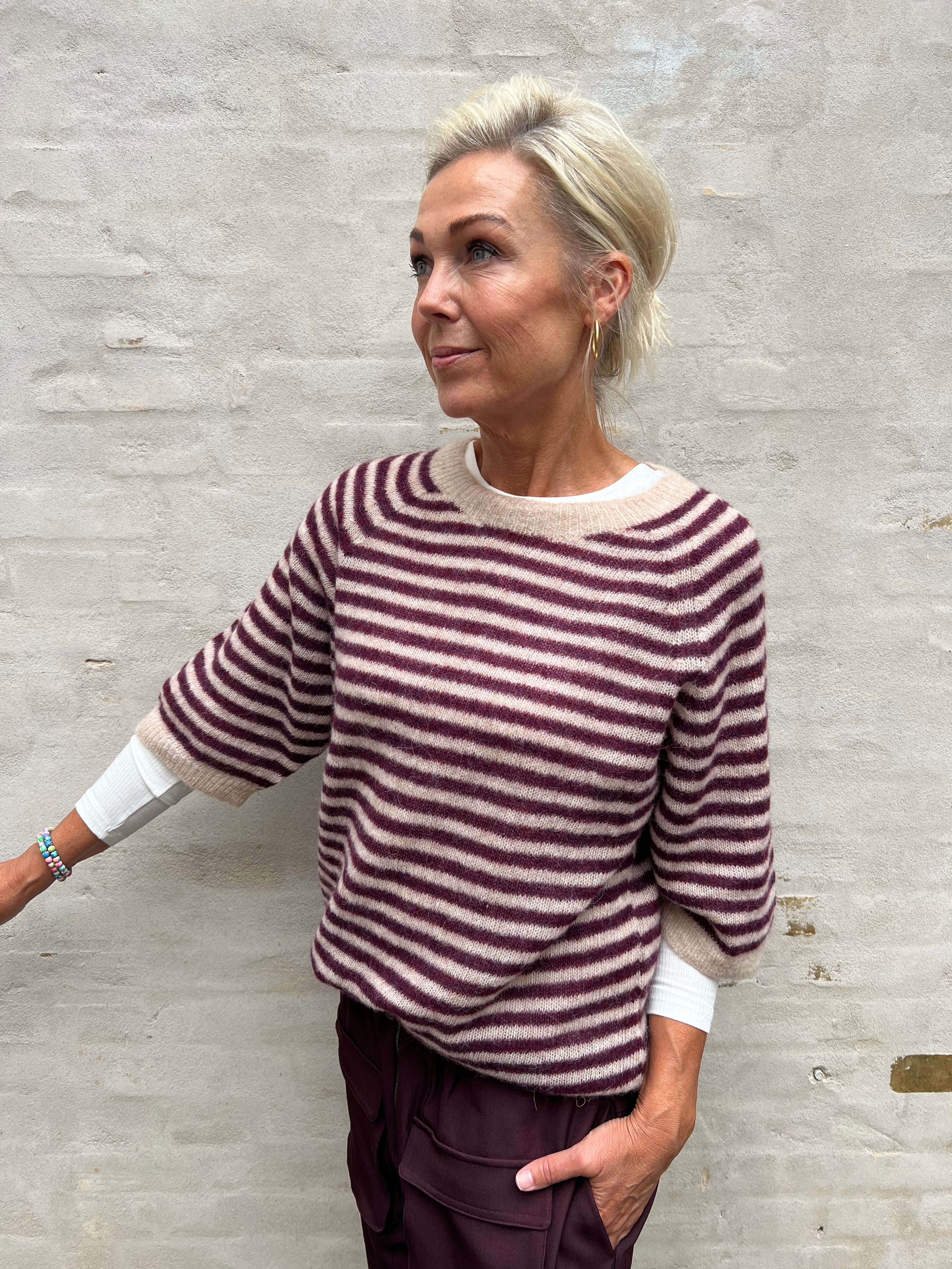 DELL striped jumper - Plum