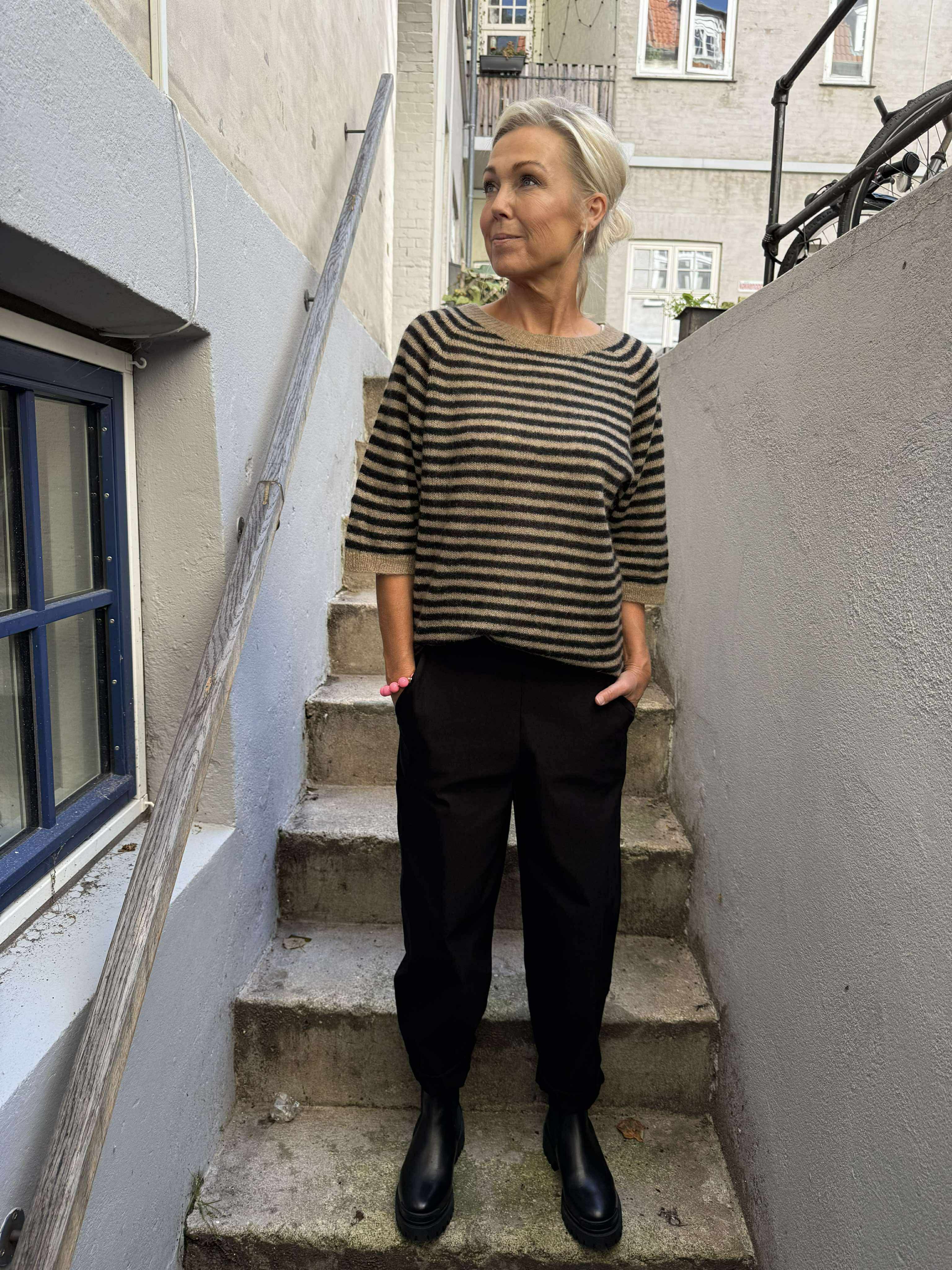 BEVERLY barrel pant - Black