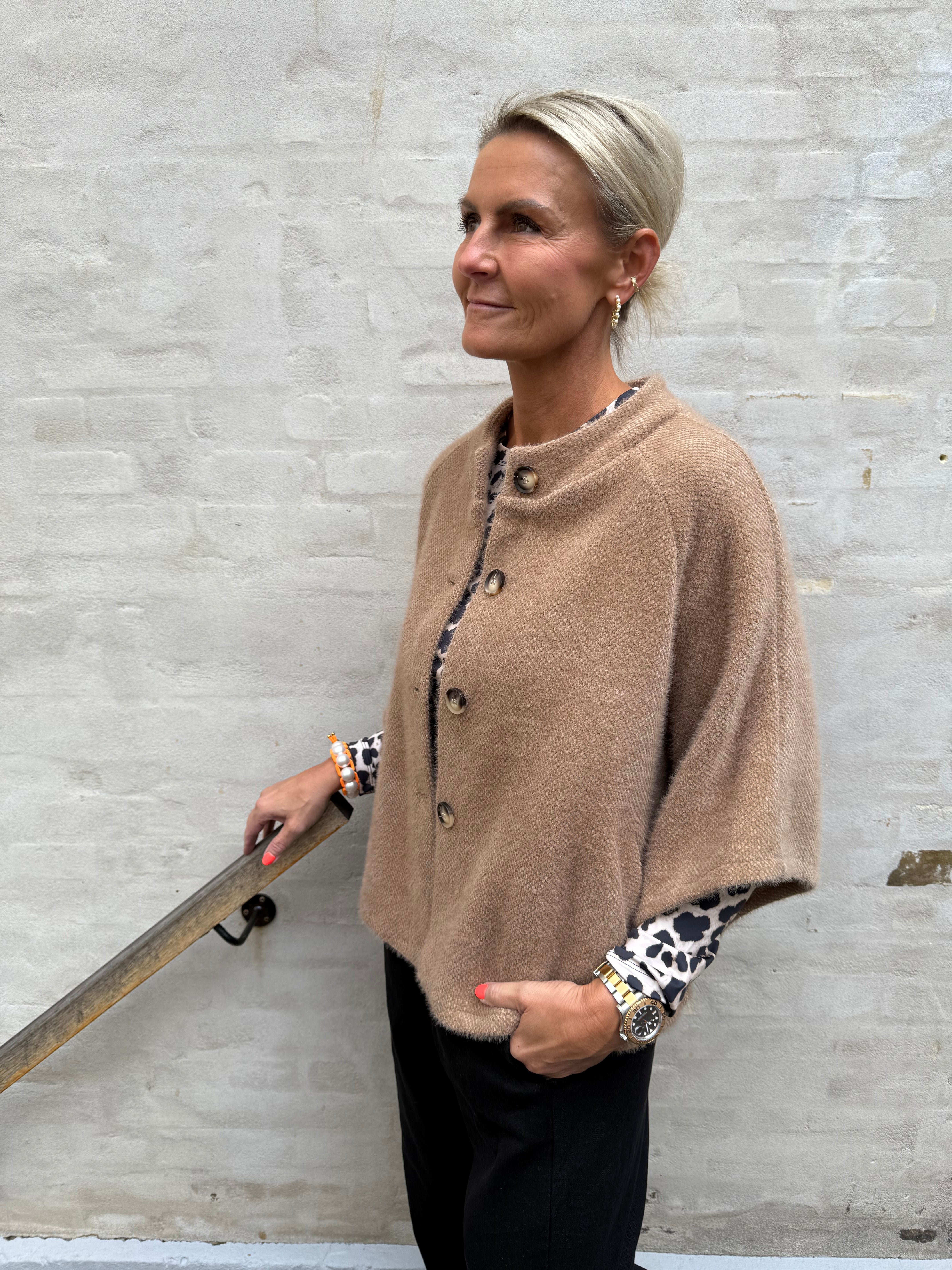 Blouse W. Leopard Print - Multicolour