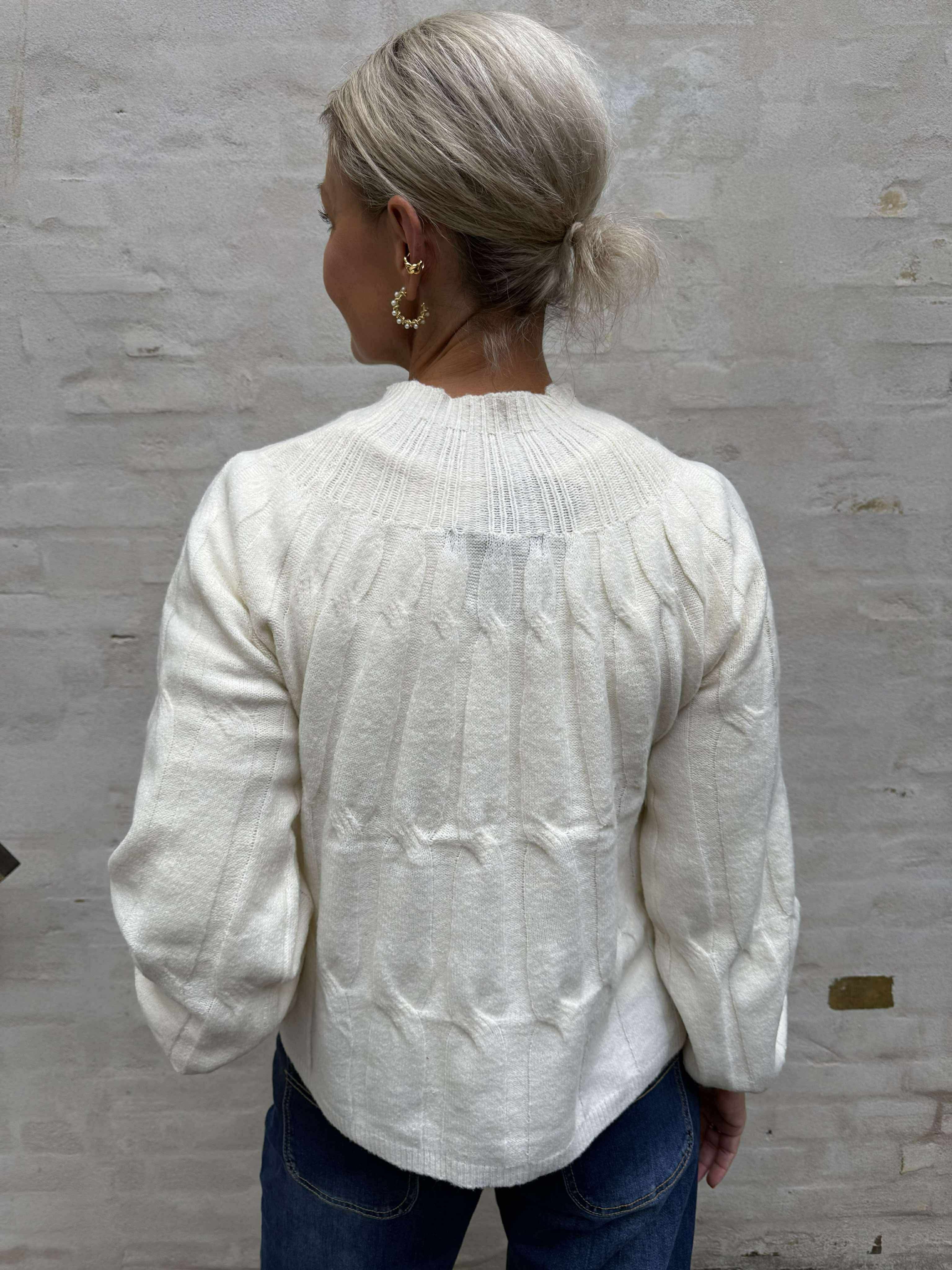 GEMINI LS HIGHNECK PULLOVER - Birch_W. MELANGE