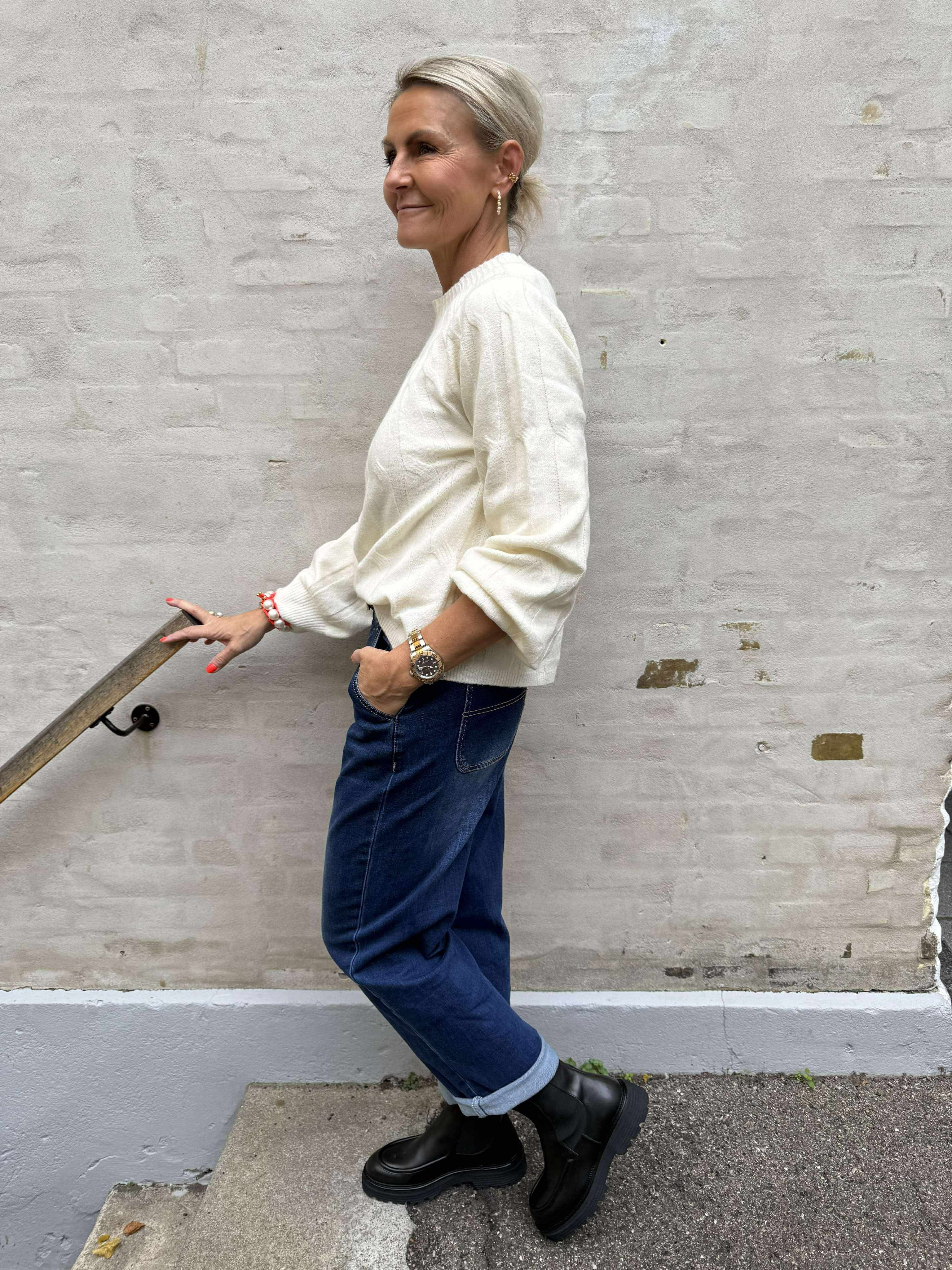 GEMINI LS HIGHNECK PULLOVER - Birch_W. MELANGE