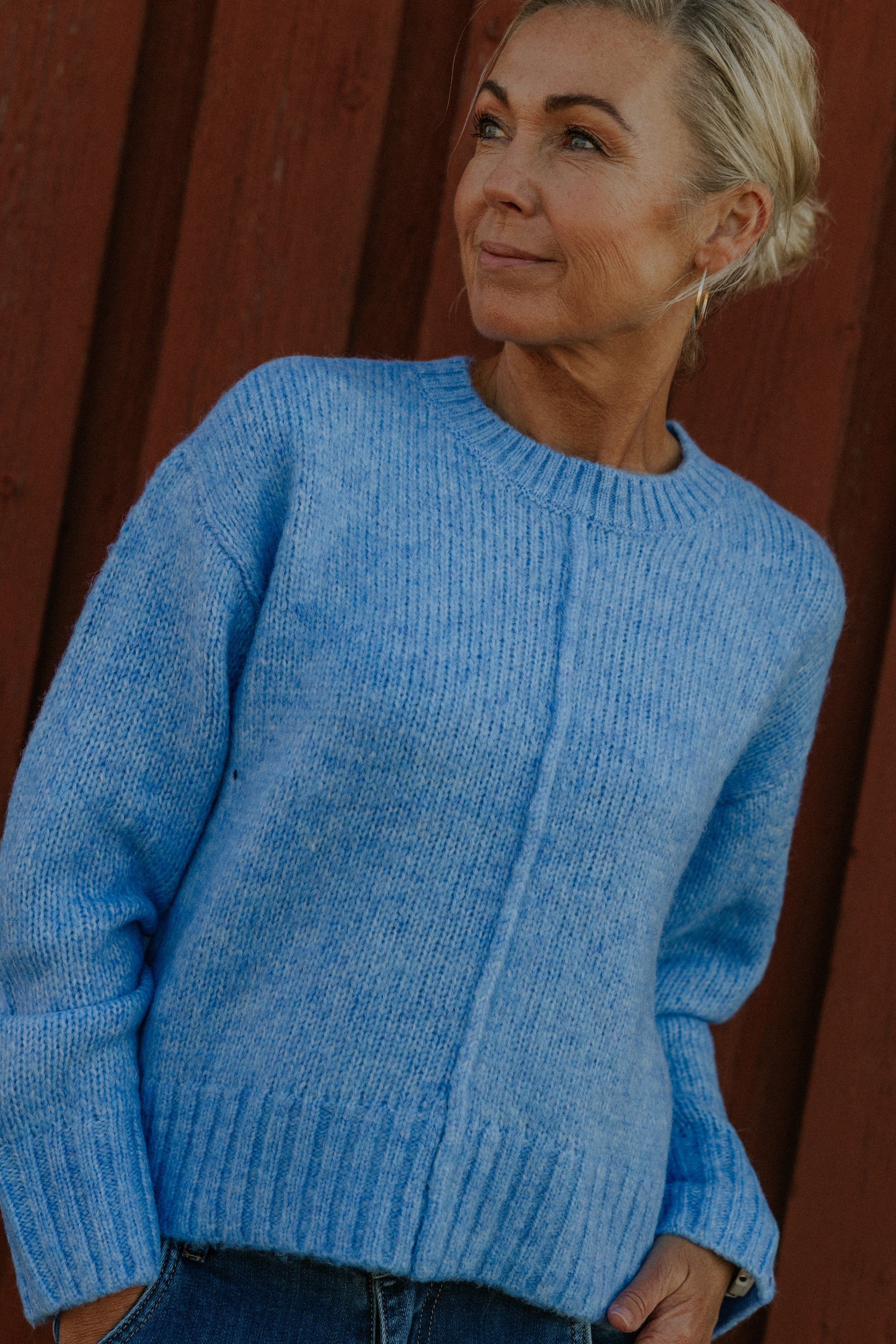 MALONE L/S O-NECK PULLOVER - Ebb And Flow MELANGE