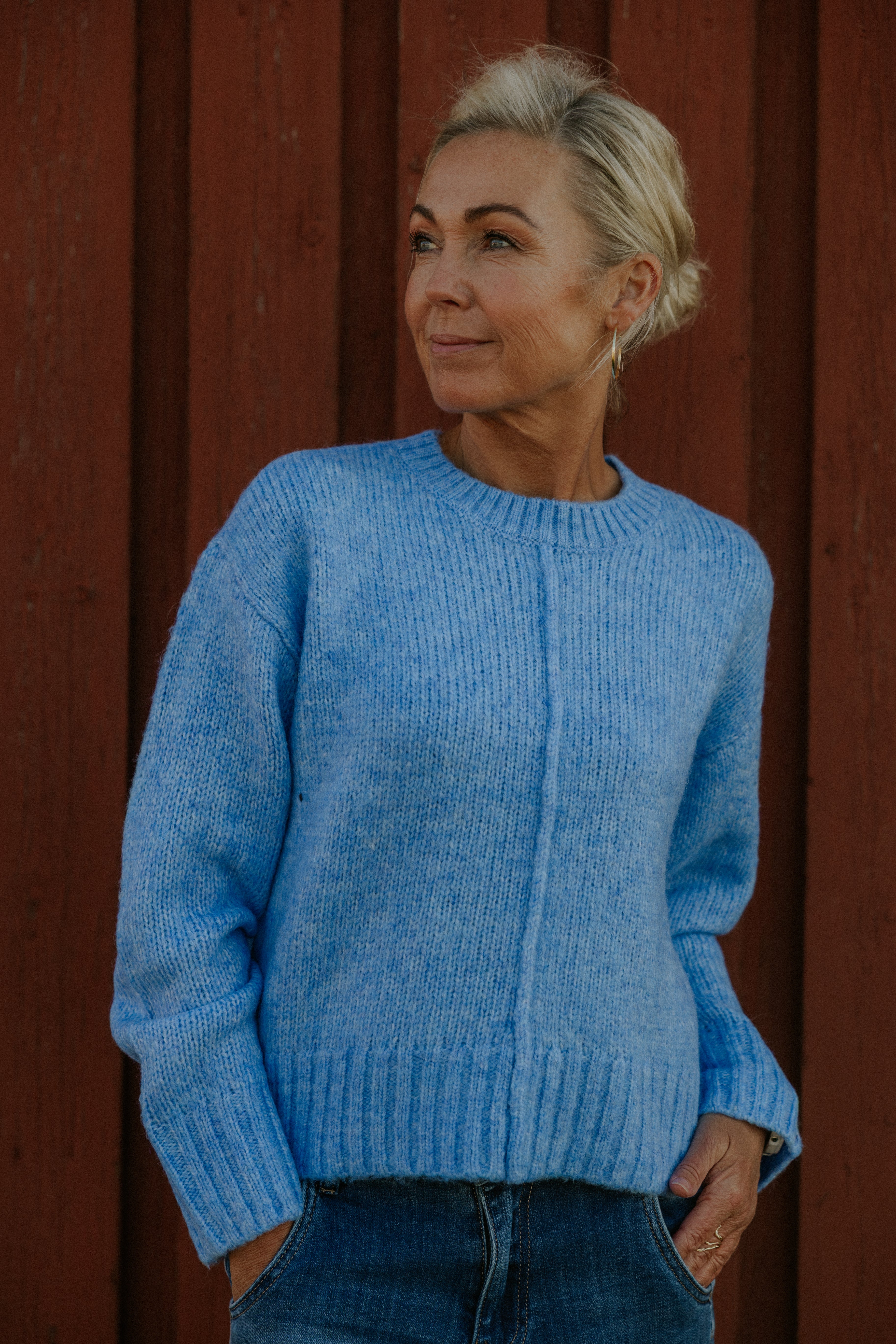 MALONE L/S O-NECK PULLOVER - Ebb And Flow MELANGE