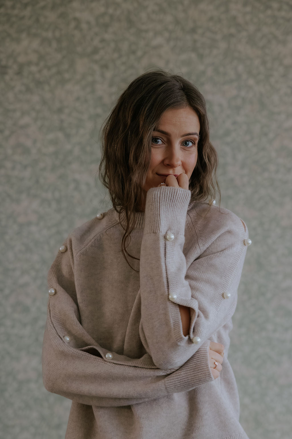 RowanCC Pearl Sleeve Knit - Bone