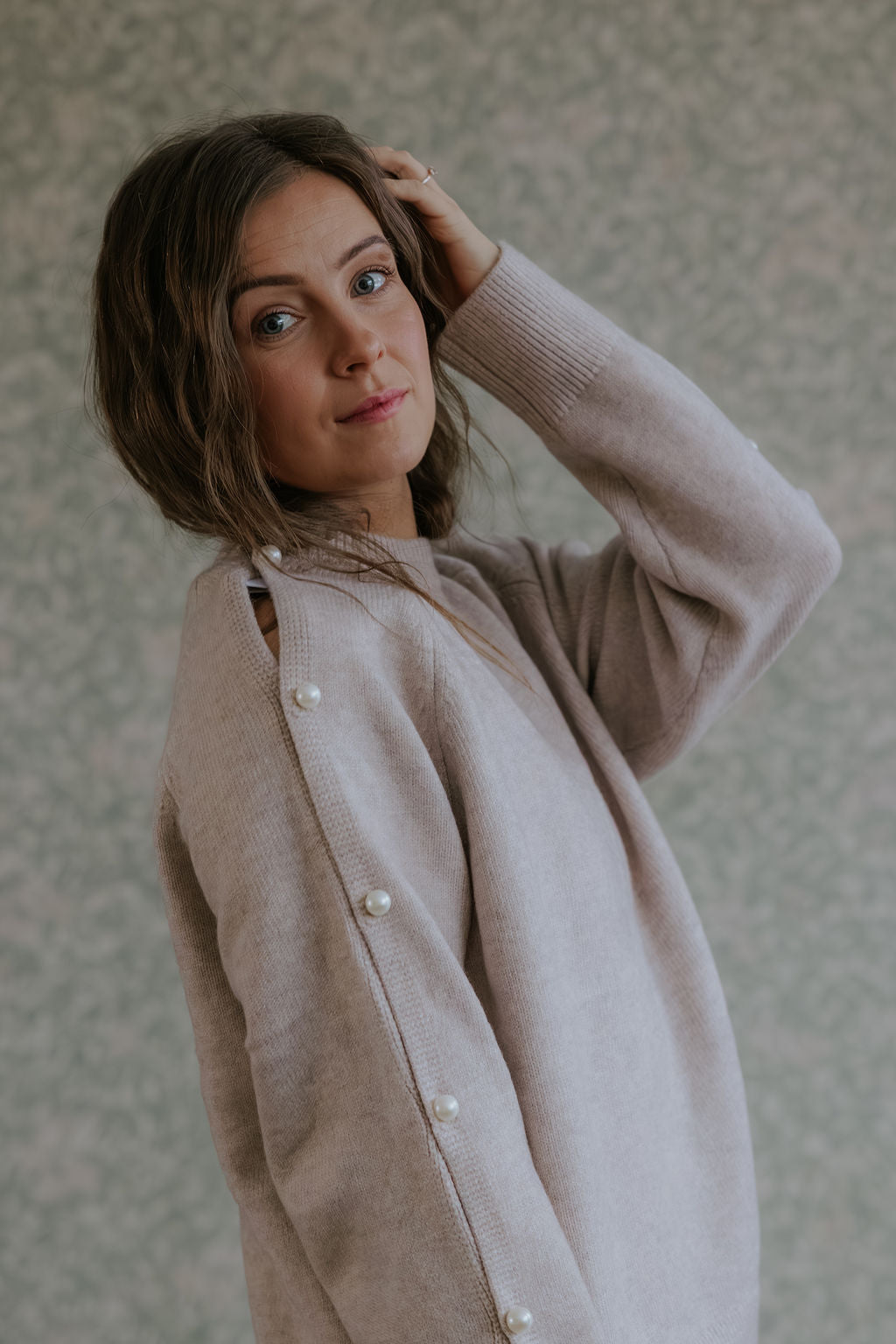 RowanCC Pearl Sleeve Knit - Bone