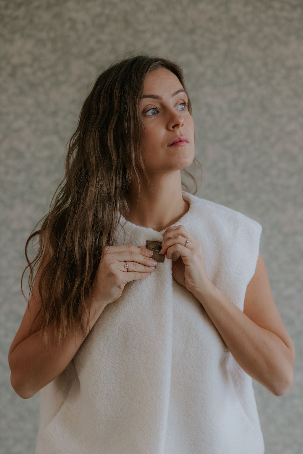 Anjanna Teddy Vest - Ivory