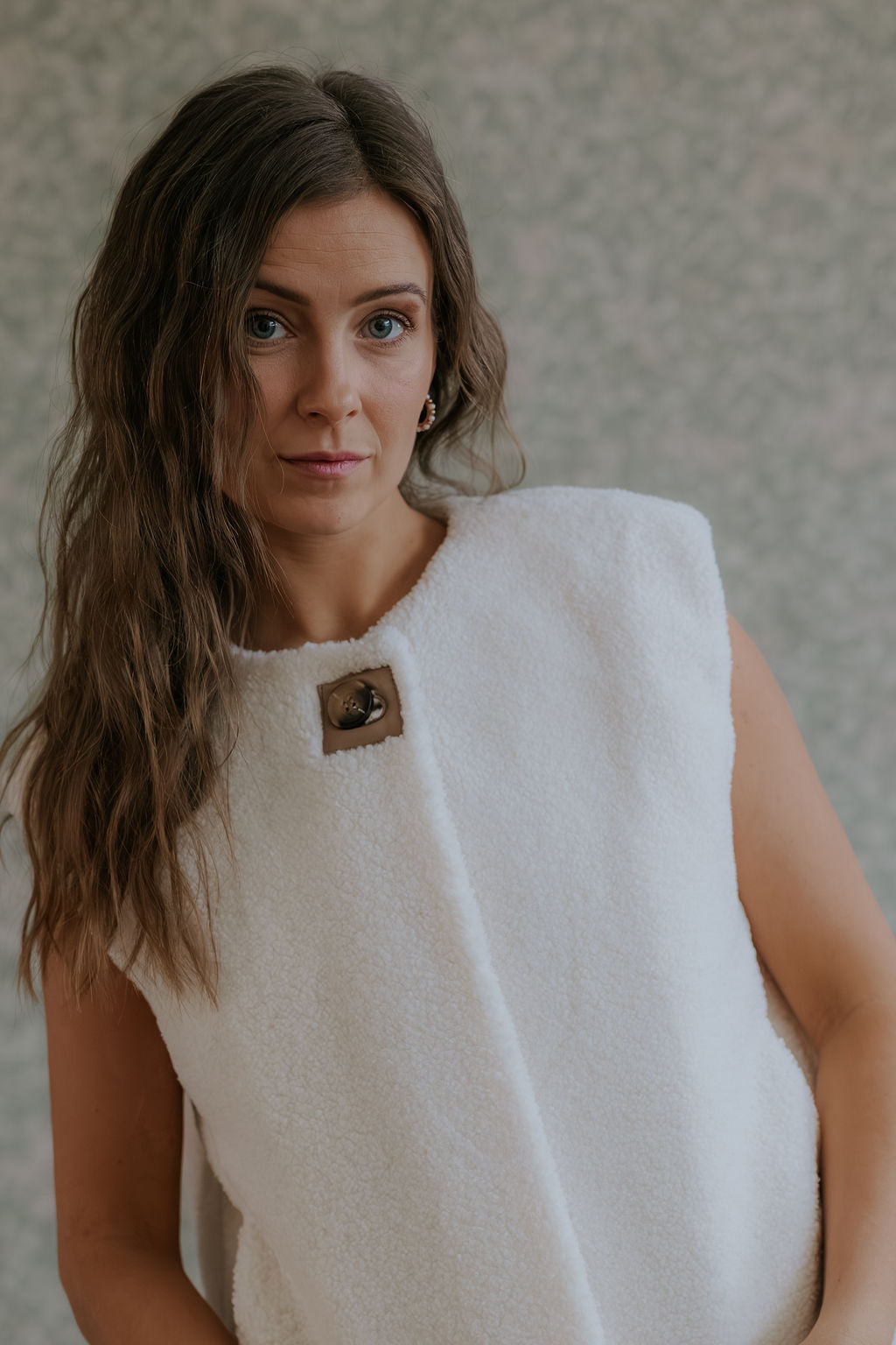 Anjanna Teddy Vest - Ivory