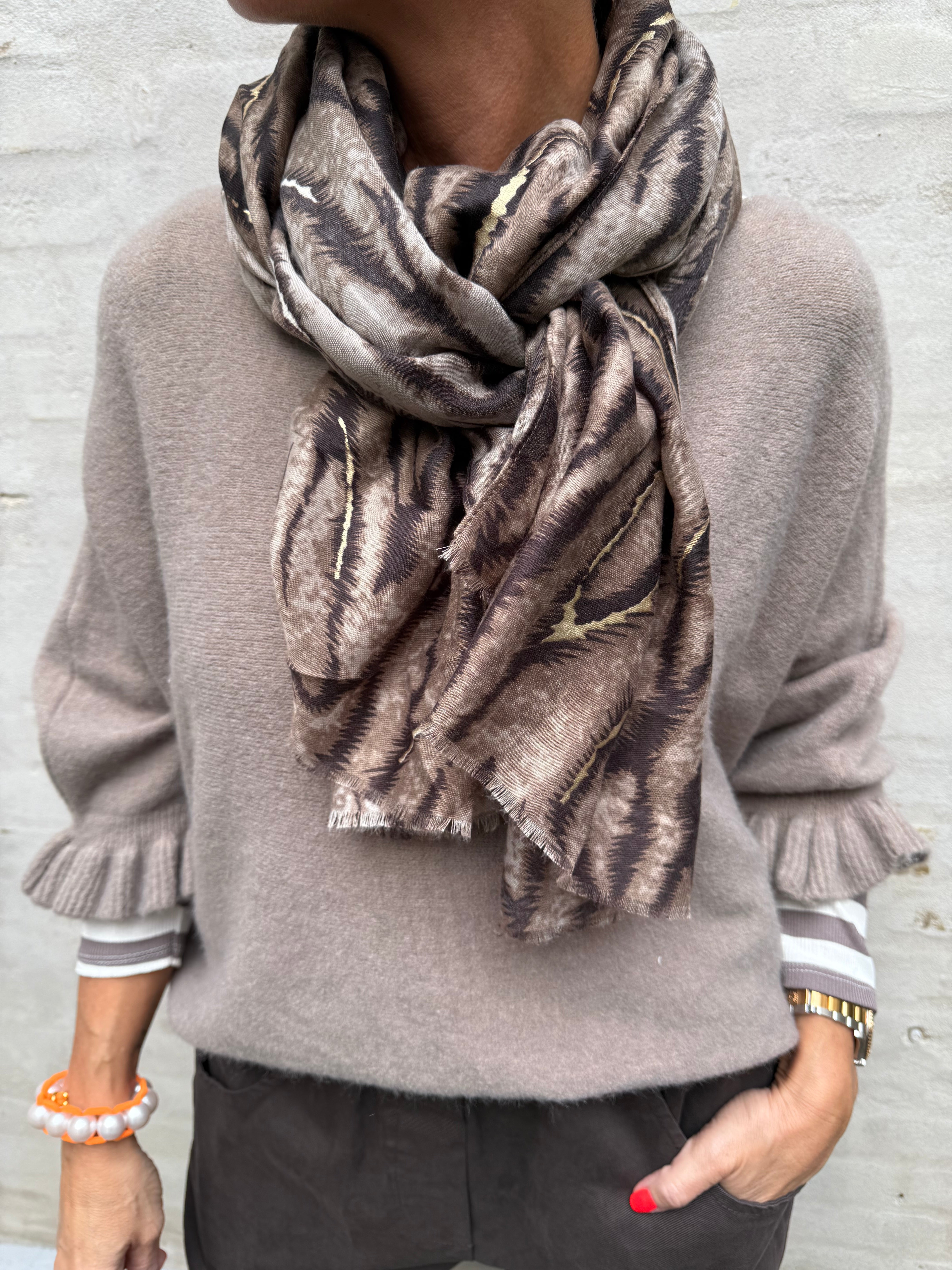 Printed Scarf - Taube