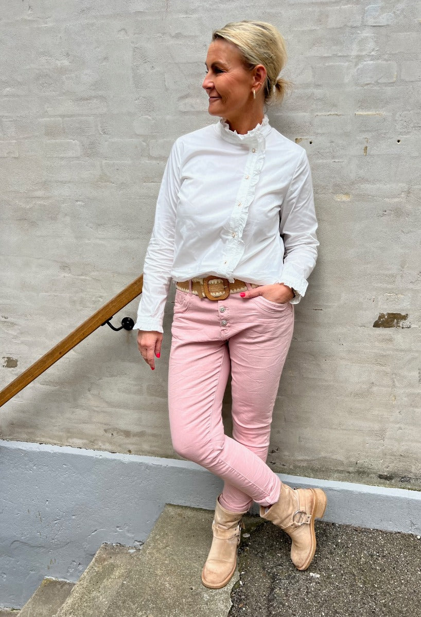 Antoinett frill shirt spring gardenia