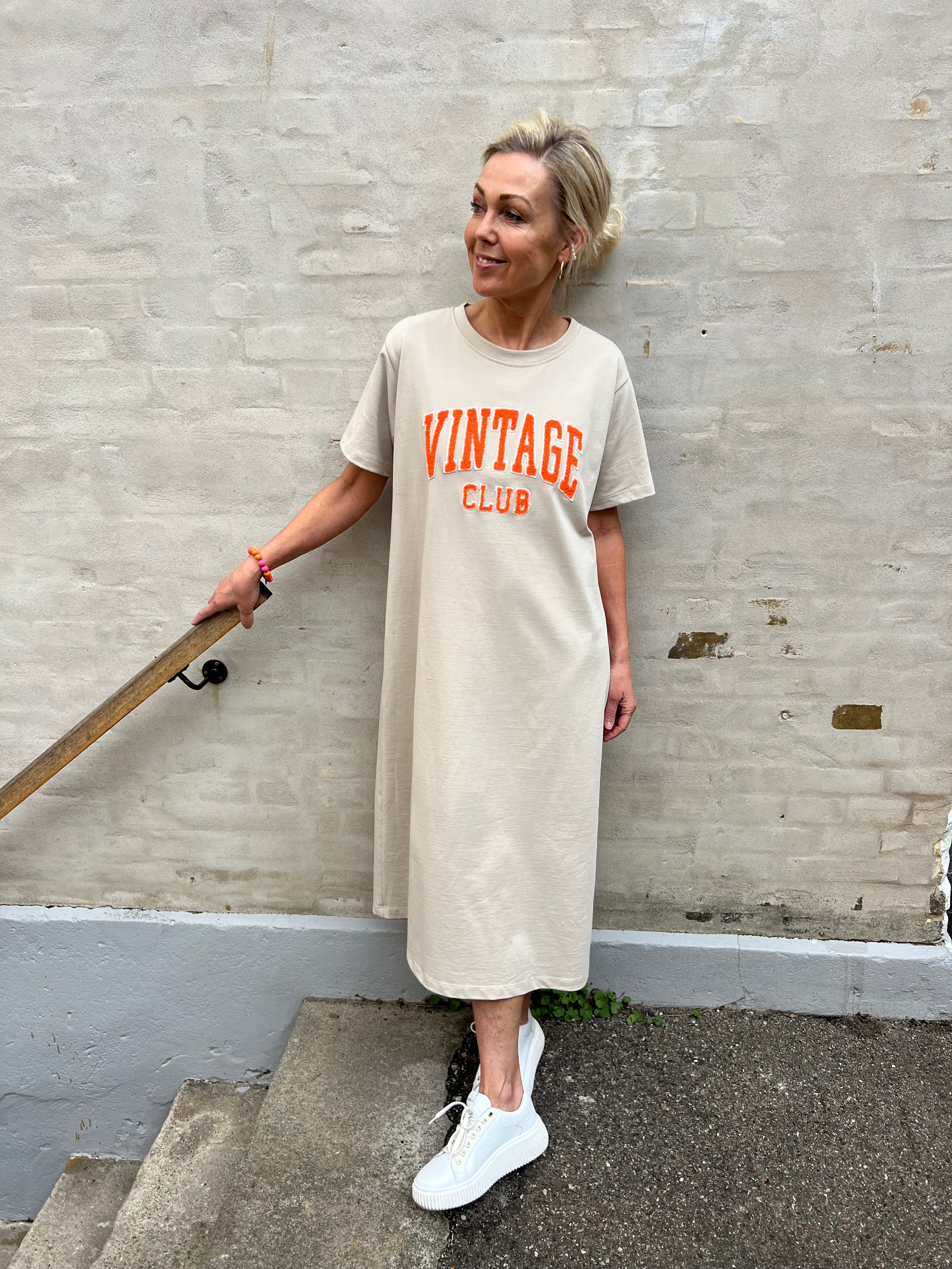 Roberta sweat dress beige