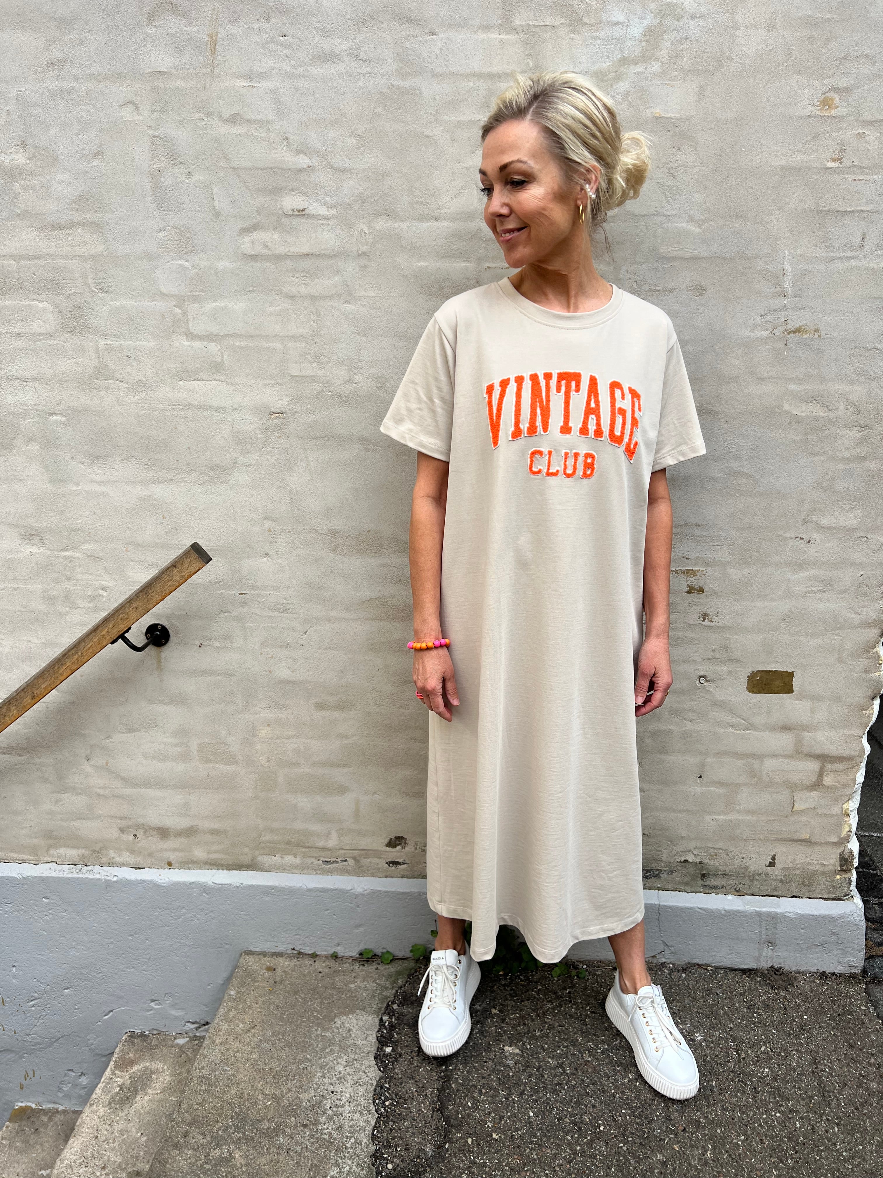 Roberta sweat dress beige