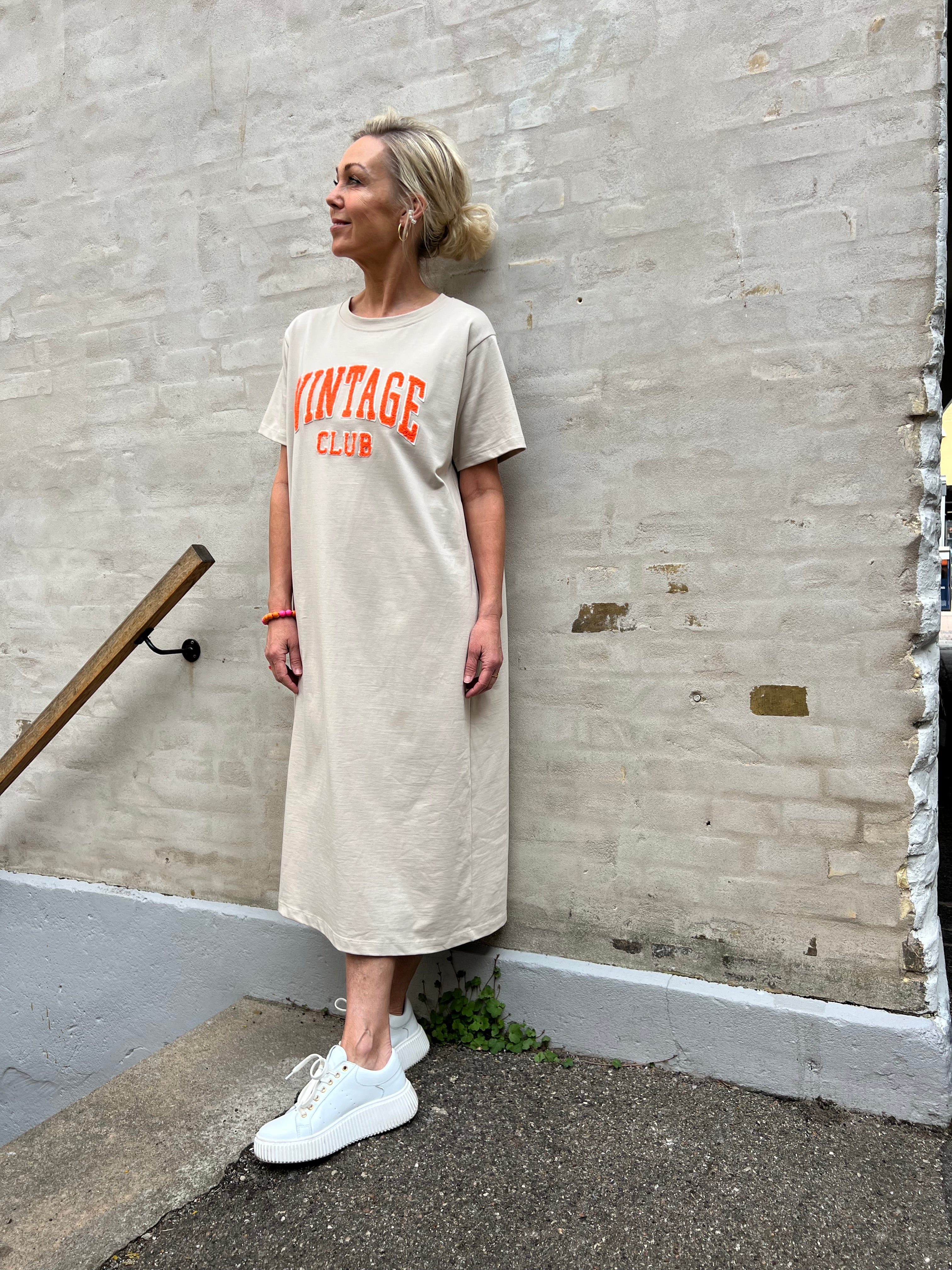 Roberta sweat dress beige